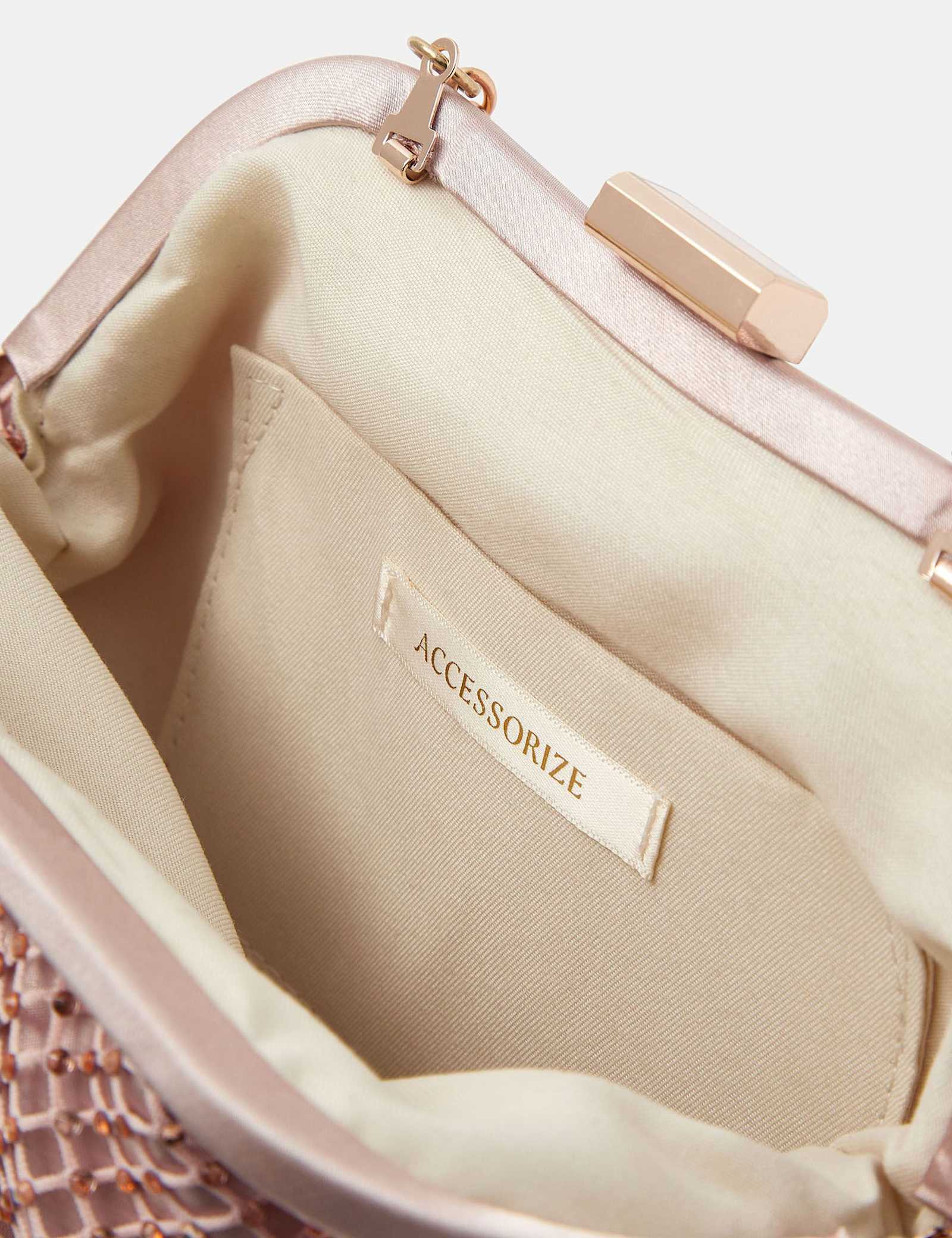 Diamante Chain Strap Clutch Bag - image 3