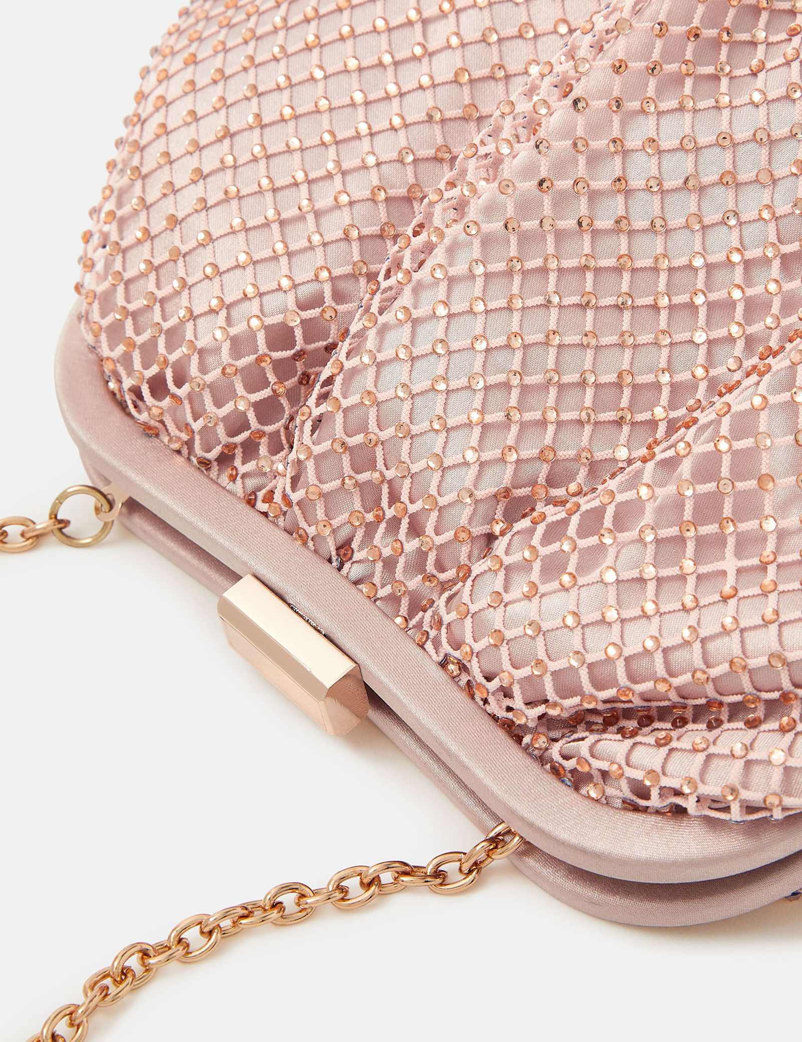 Diamante Chain Strap Clutch Bag - image 2