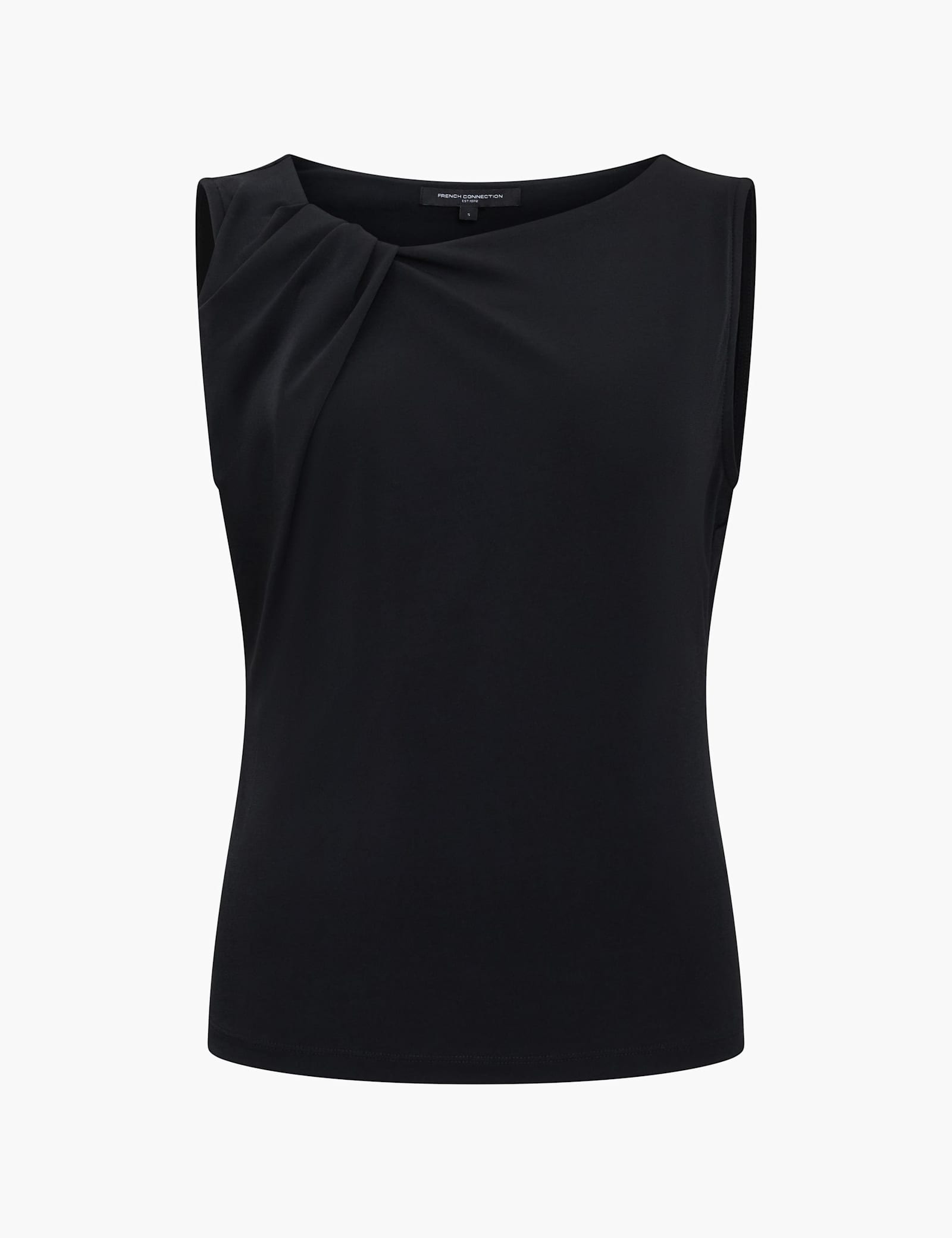 Jersey Asymmetric Neck Top - image 1