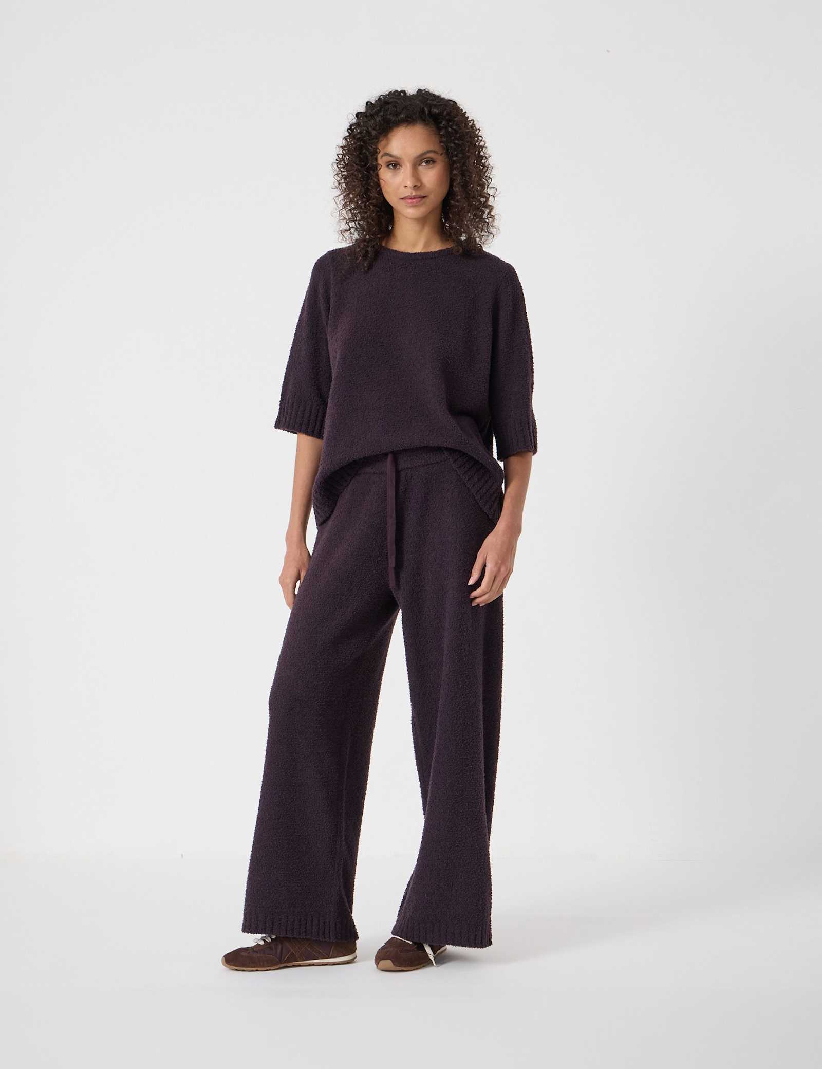 Textured Wide Leg Trousers - image 1