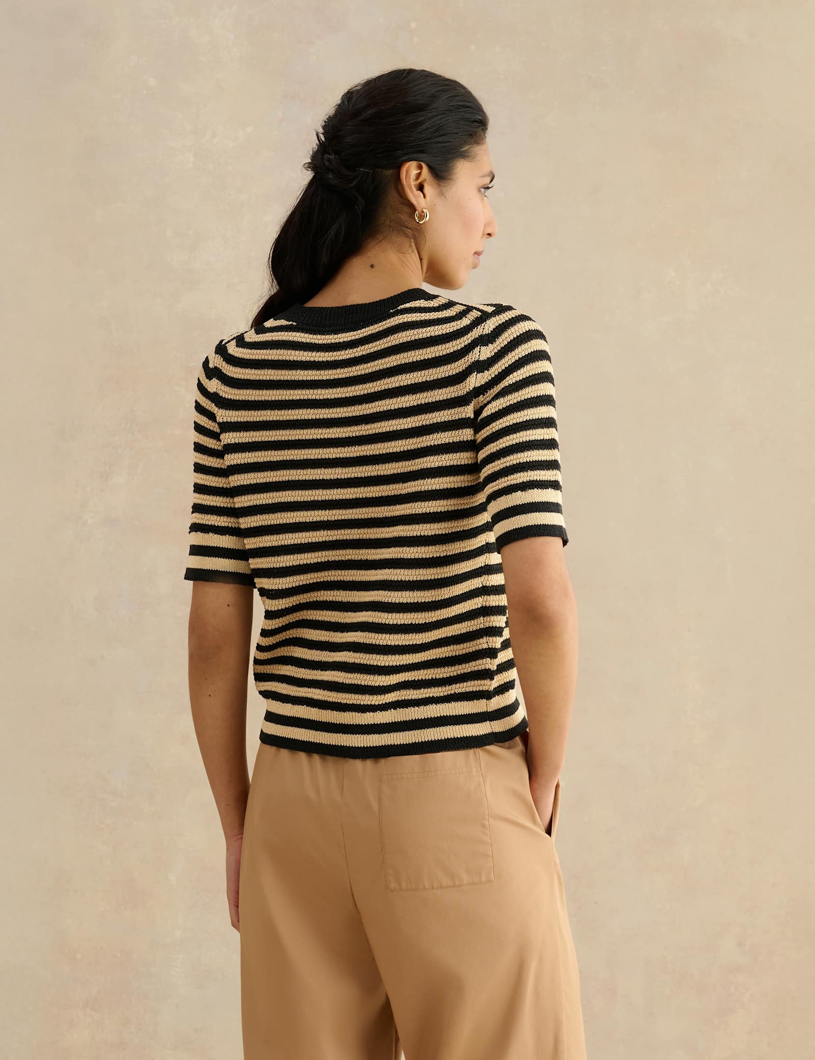 Knitted Striped T-Shirt - image 5