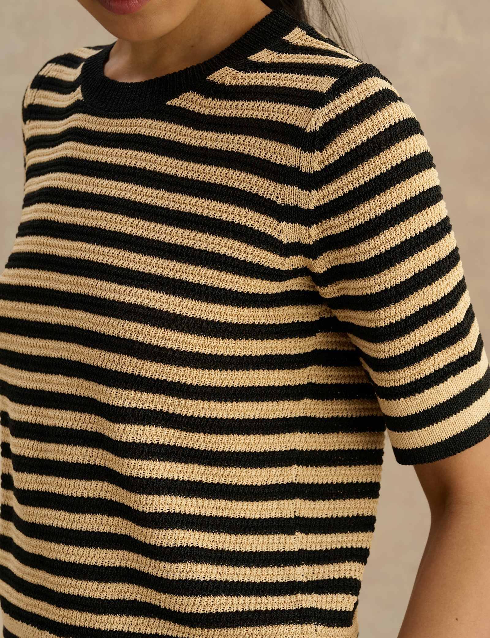 Knitted Striped T-Shirt - image 4