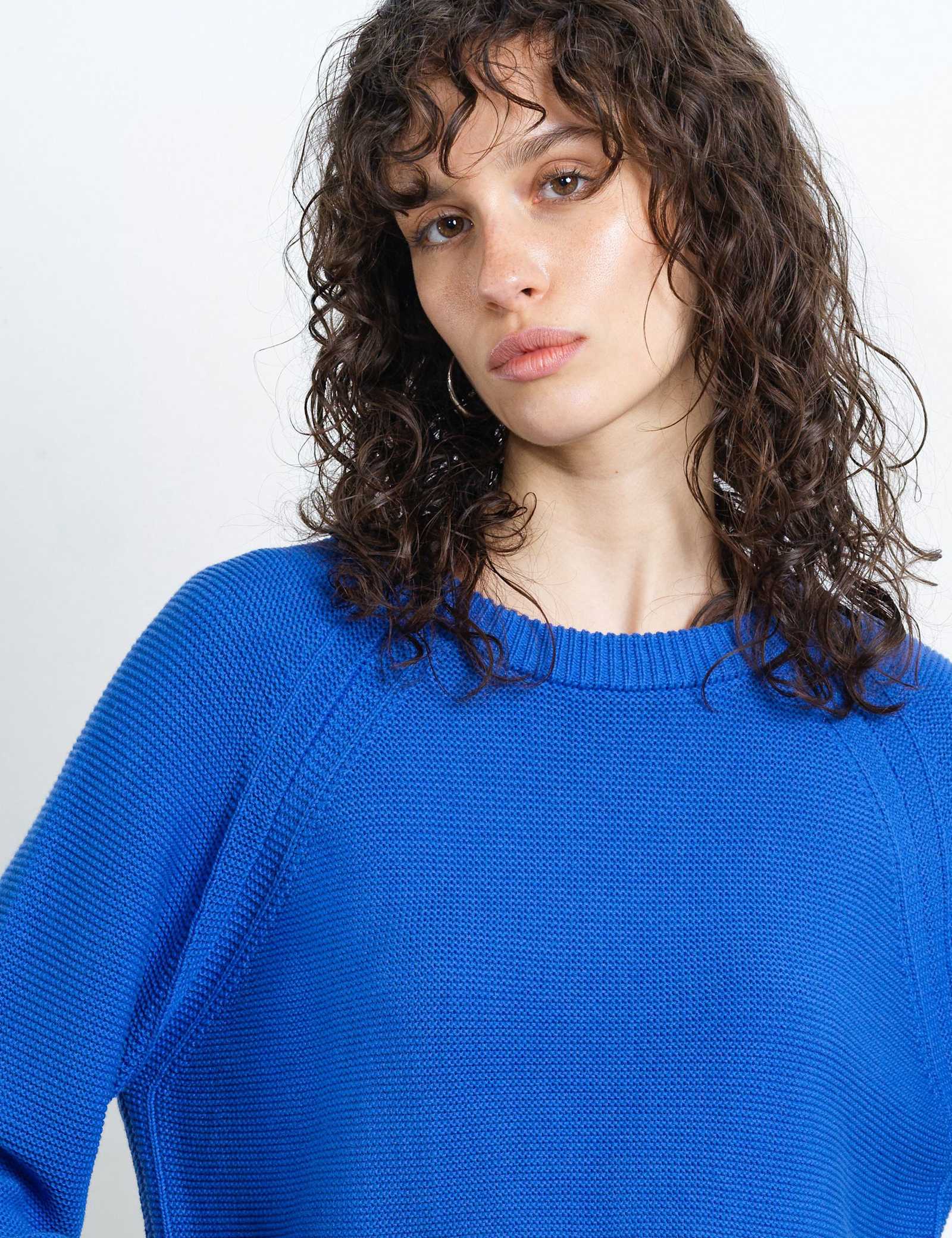 Pure Cotton Textured Crew Neck Jumper - image 4