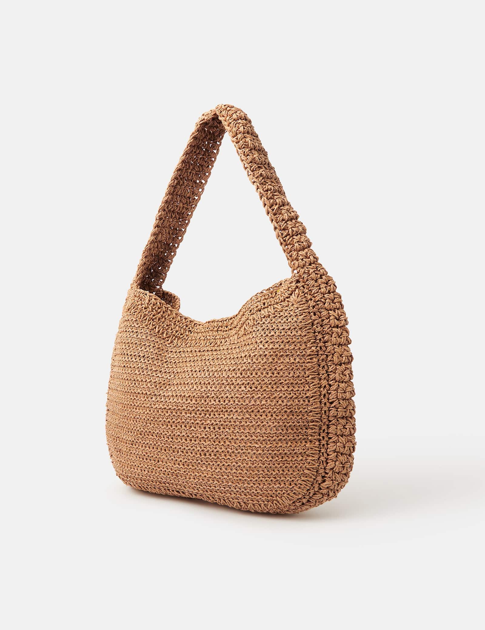 Raffia Flower Shoulder Bag - image 4