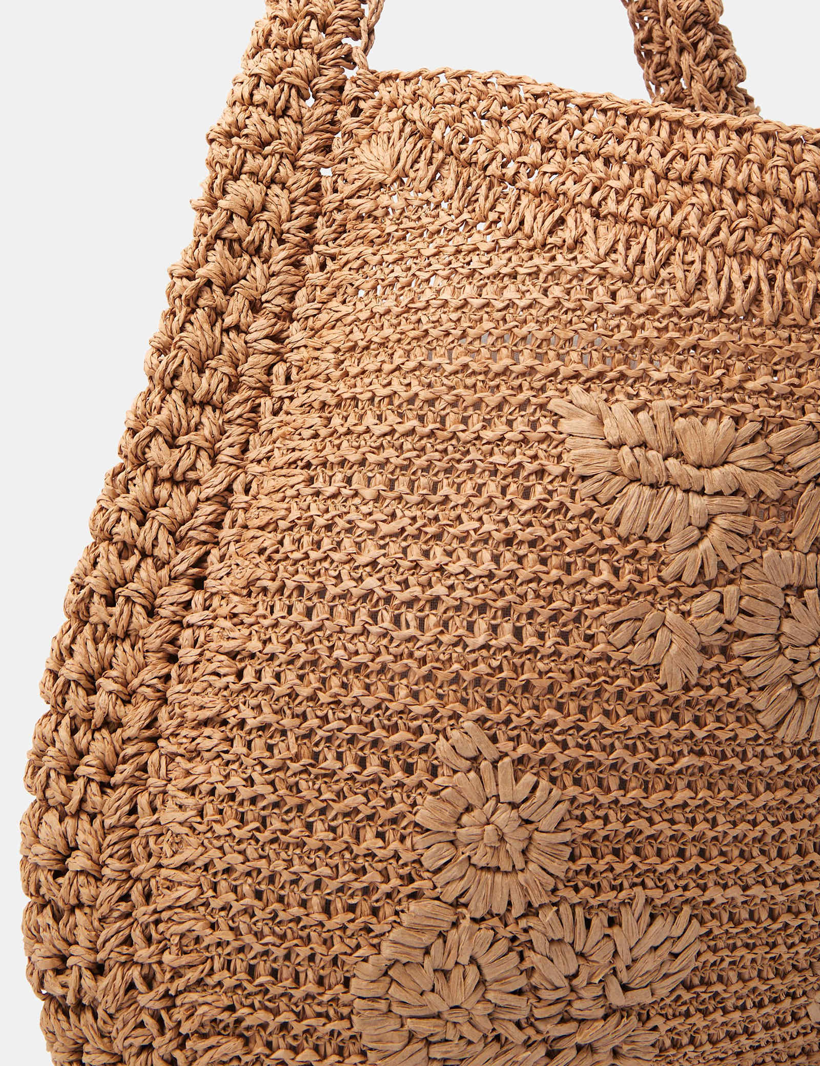 Raffia Flower Shoulder Bag - image 2