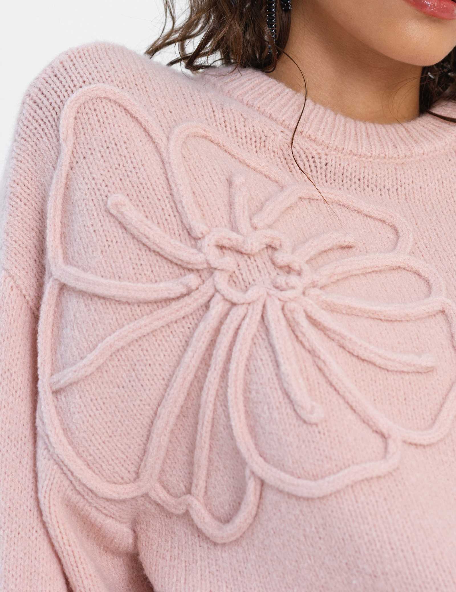 Textured Crew Neck Jumper - image 3