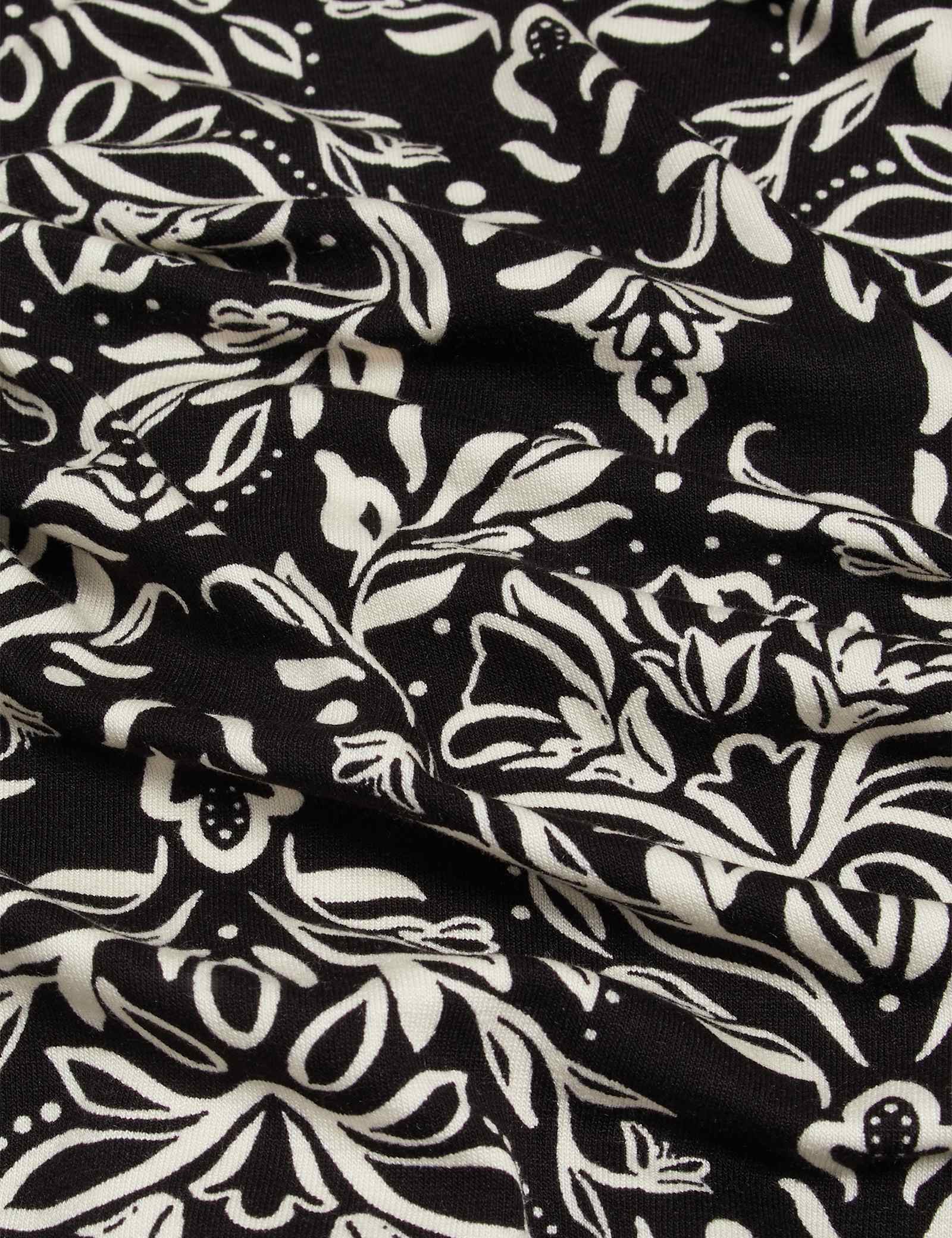 Jersey Printed V-Neck Top - image 3