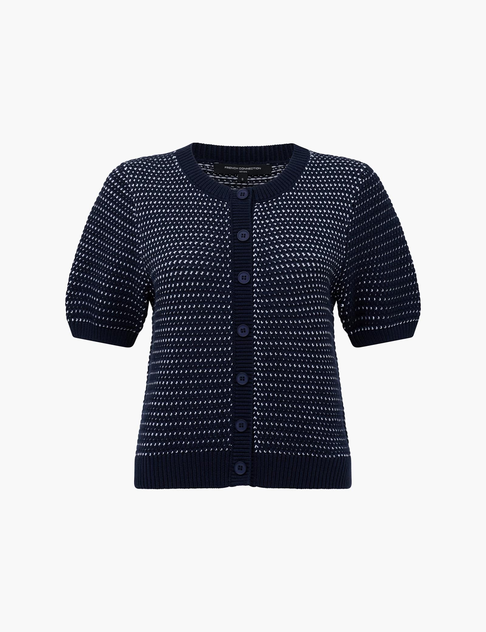 Cotton Rich Textured Cardigan - image 1