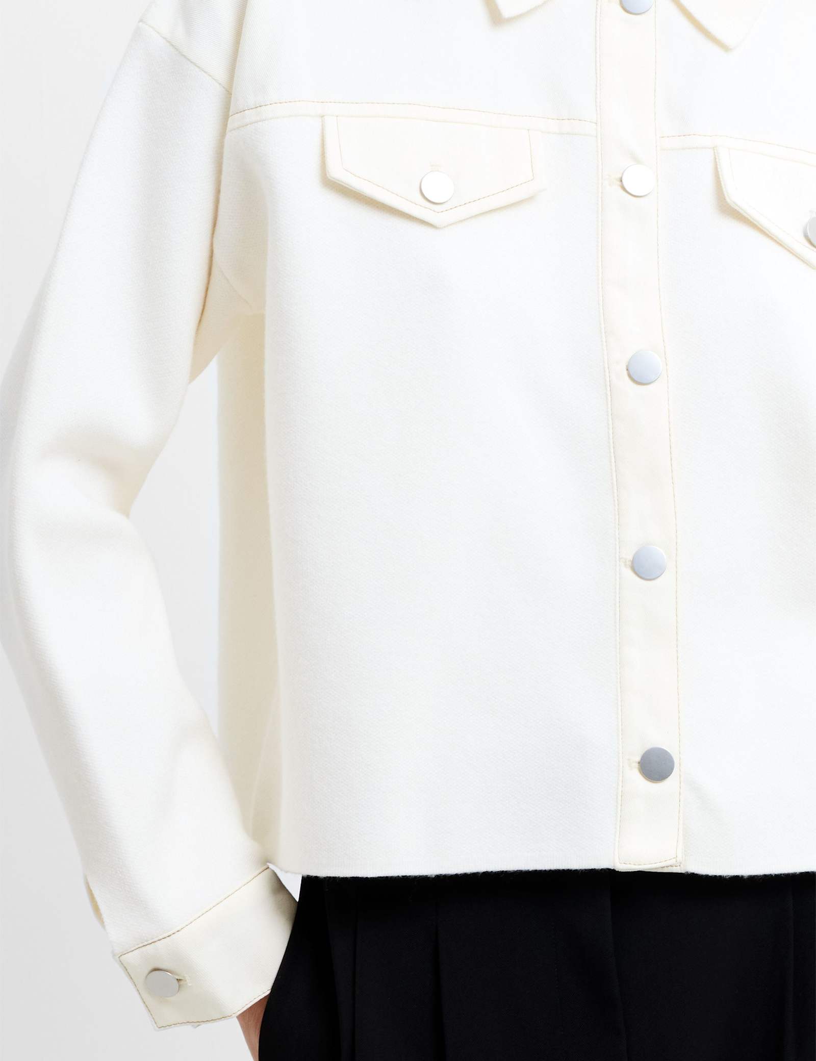Denim Knitted Lightweight Jacket - image 3