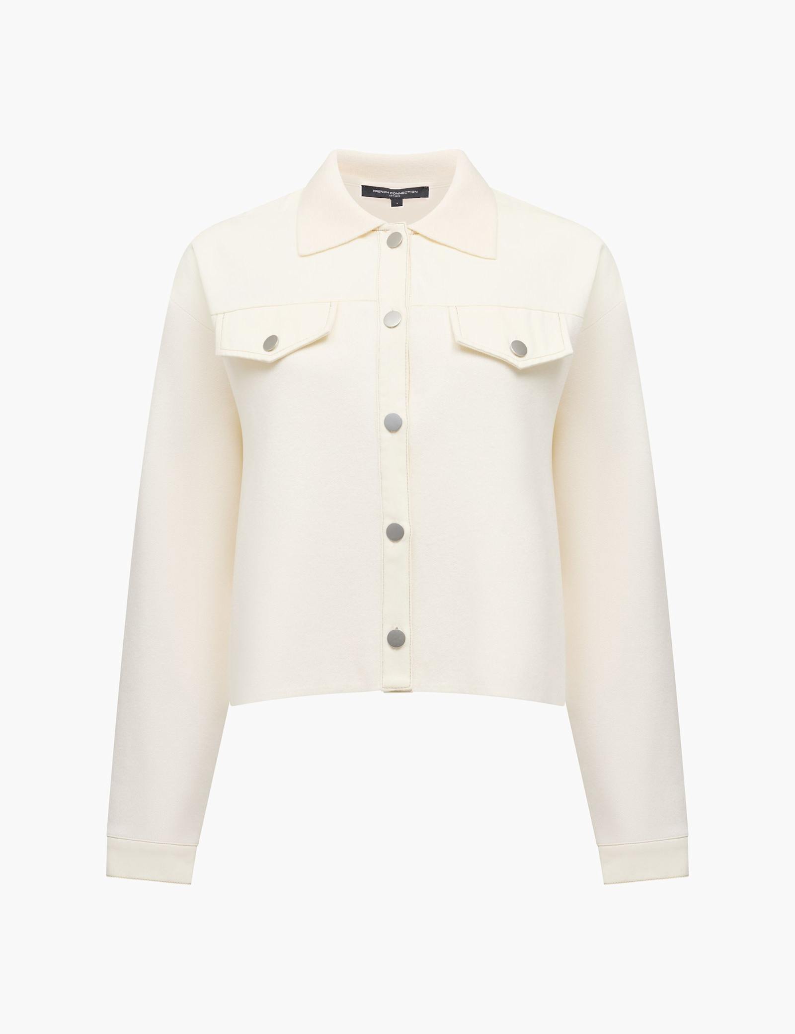 Denim Knitted Lightweight Jacket - image 1