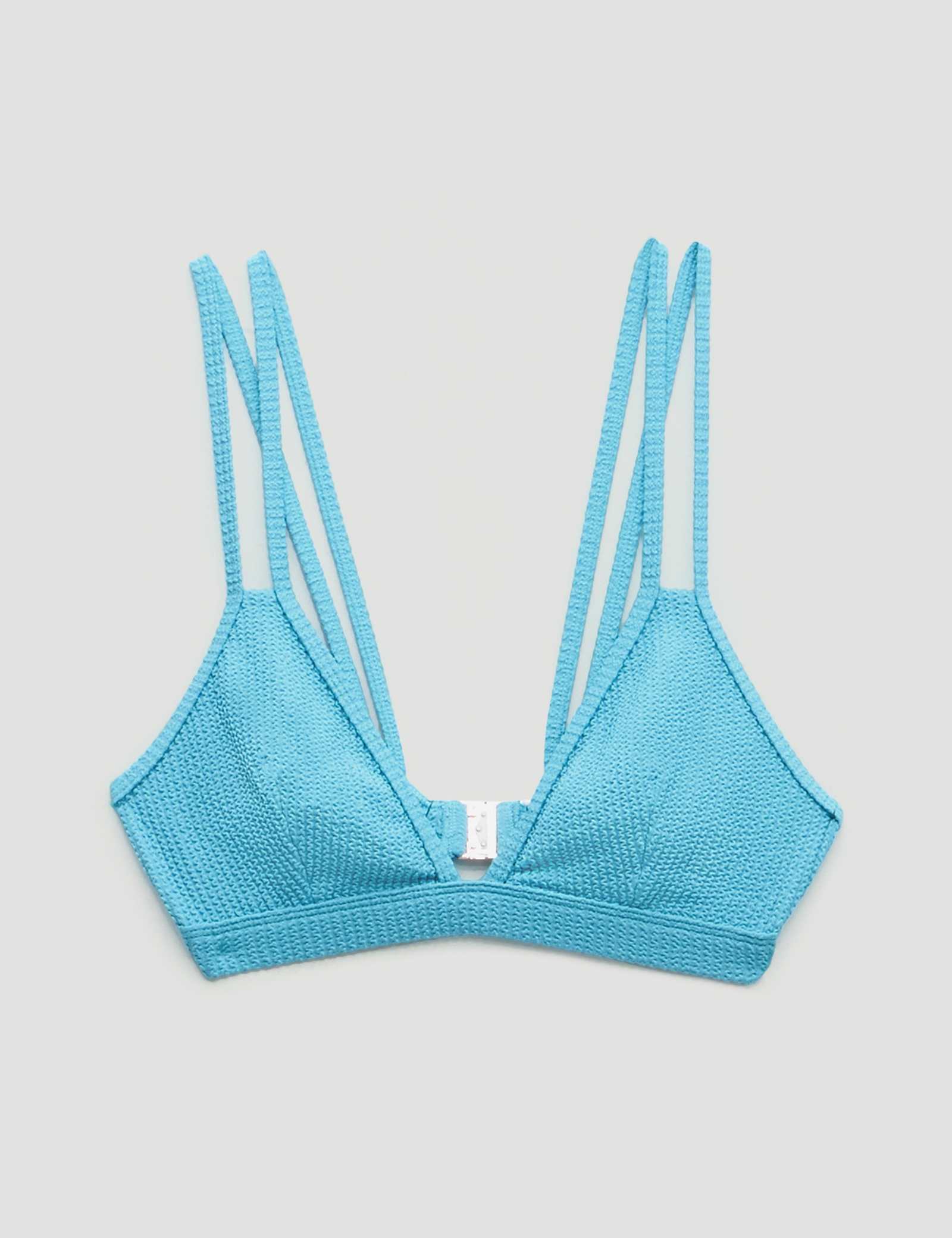 Dina Crinkle Triangle Bikini Top - image 1