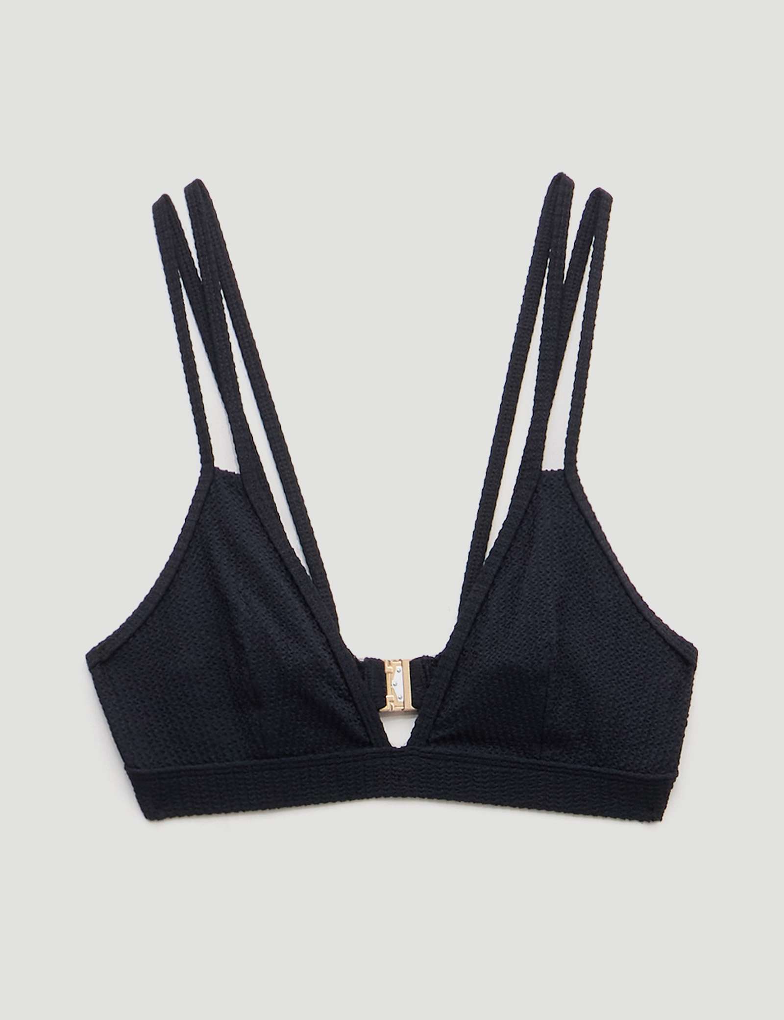 Dina Crinkle Triangle Bikini Top - image 2