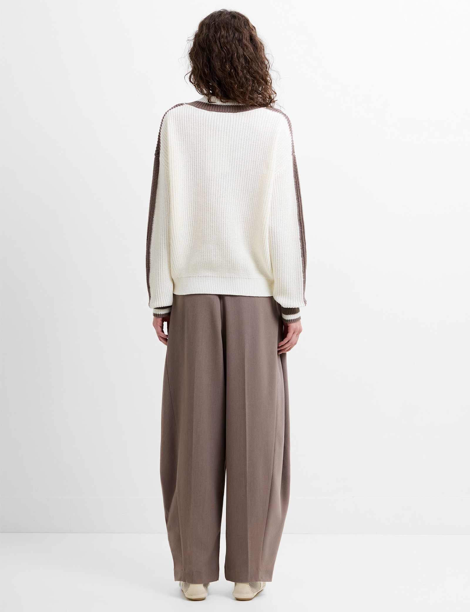 Cotton Rich V-Neck Jumper - image 5