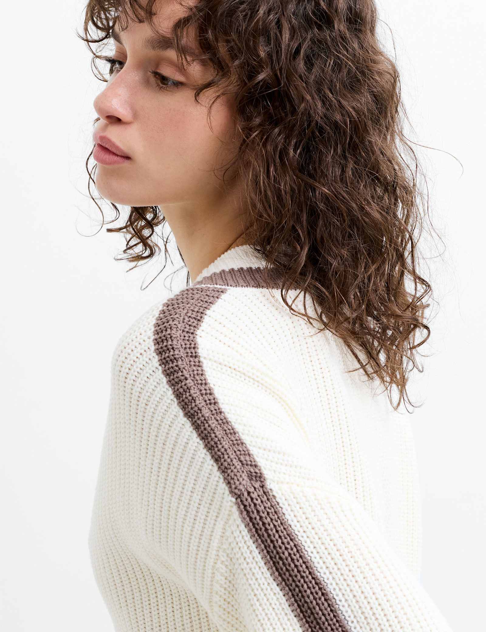 Cotton Rich V-Neck Jumper - image 3
