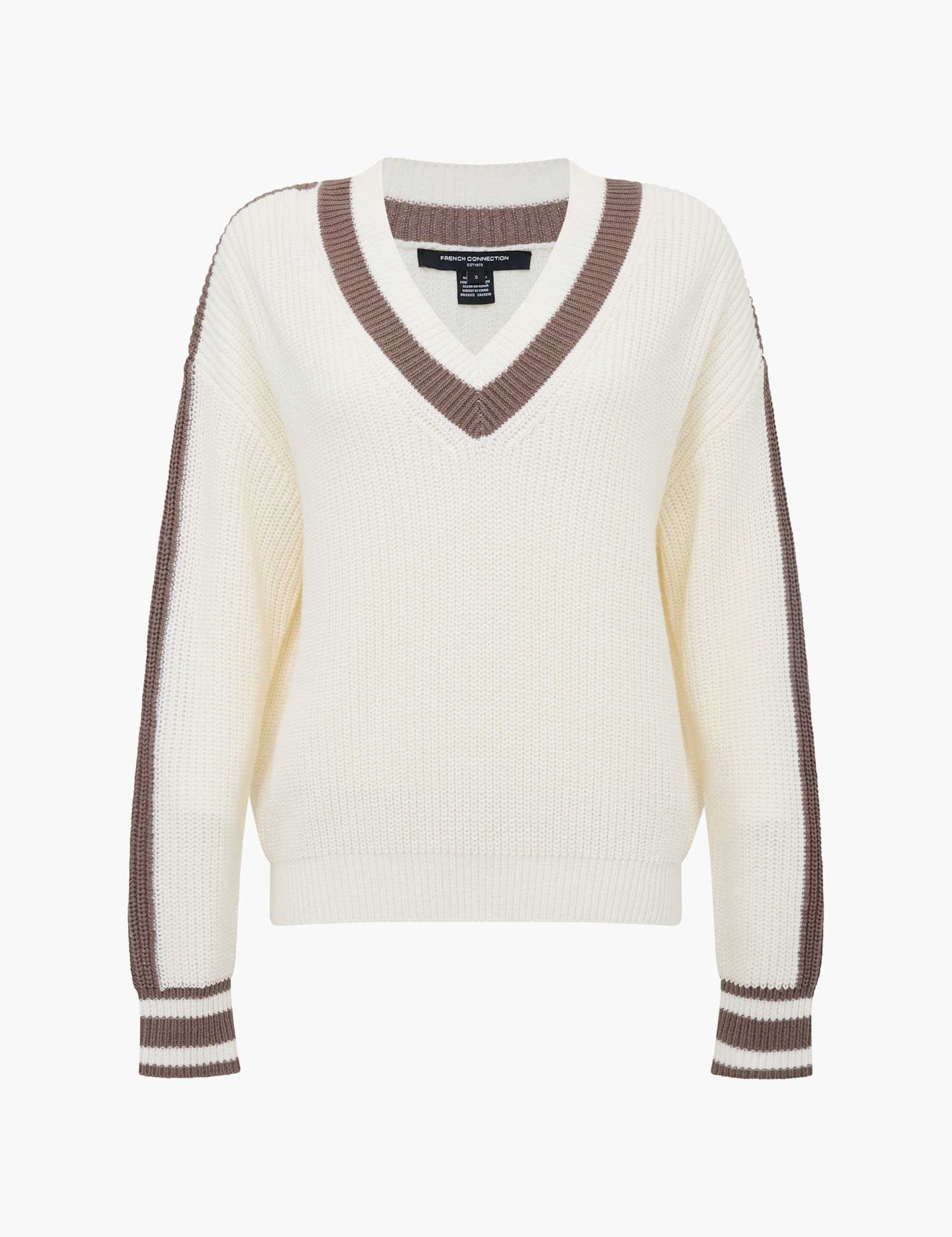 Cotton Rich V-Neck Jumper - image 1