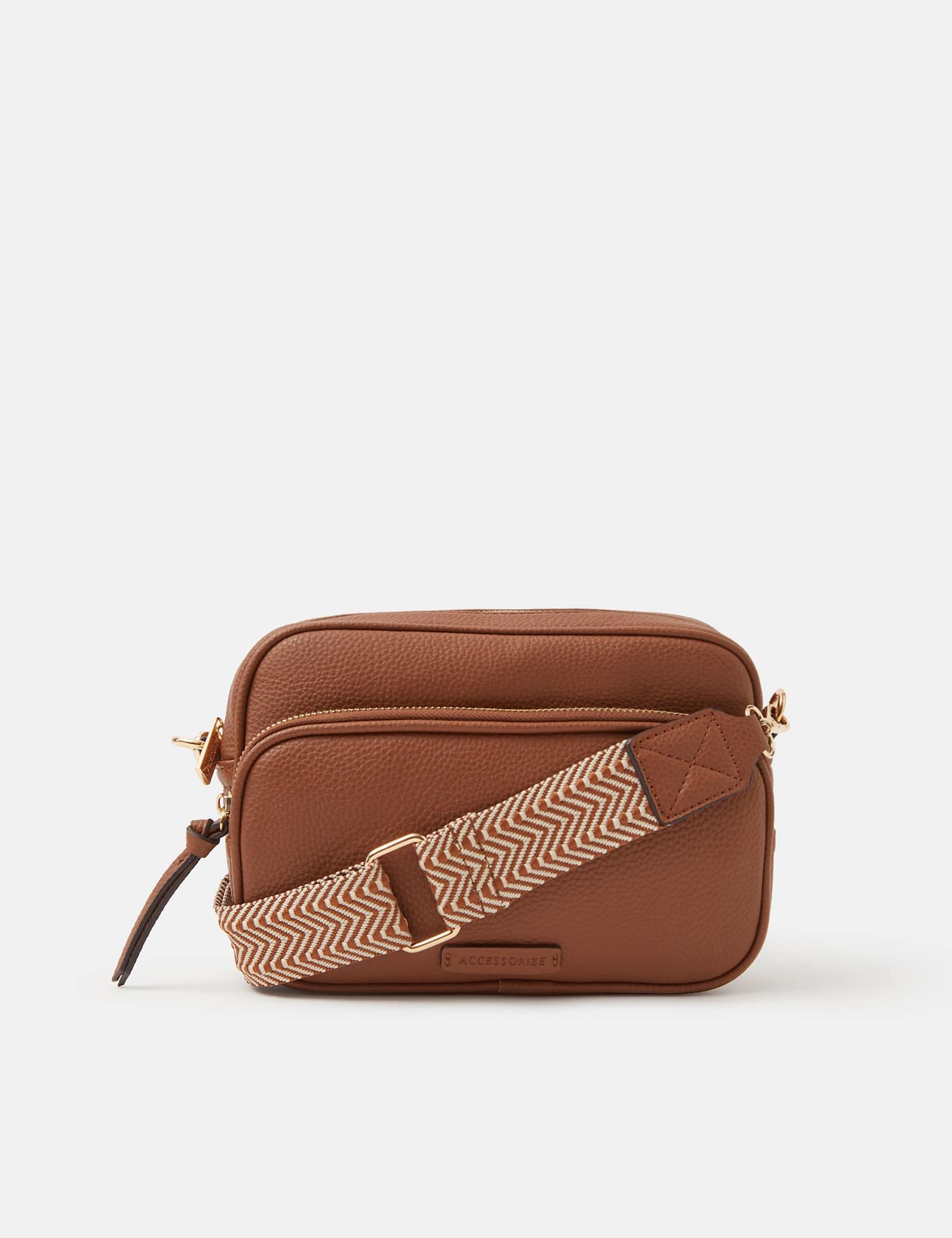 Faux Leather Cross Body Bag - image 1