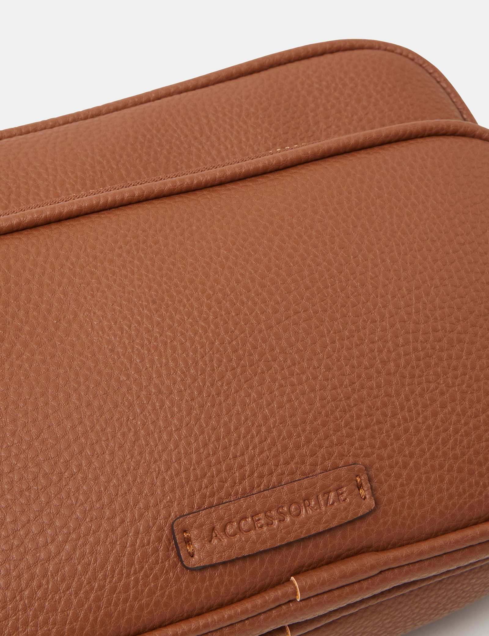 Faux Leather Cross Body Bag - image 3