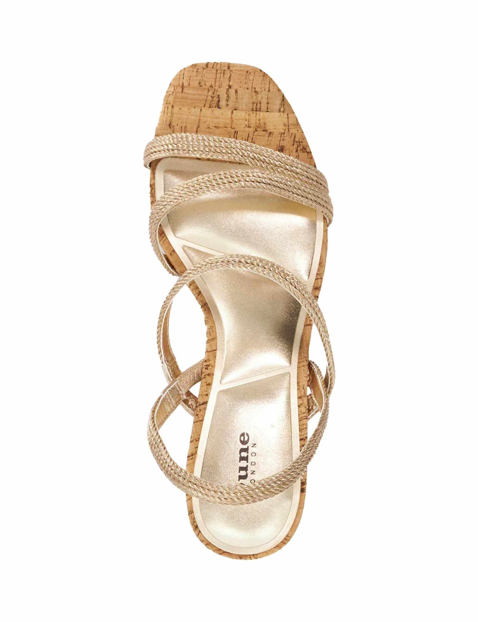 Metallic Rope Strappy Wedge Sandals - image 5