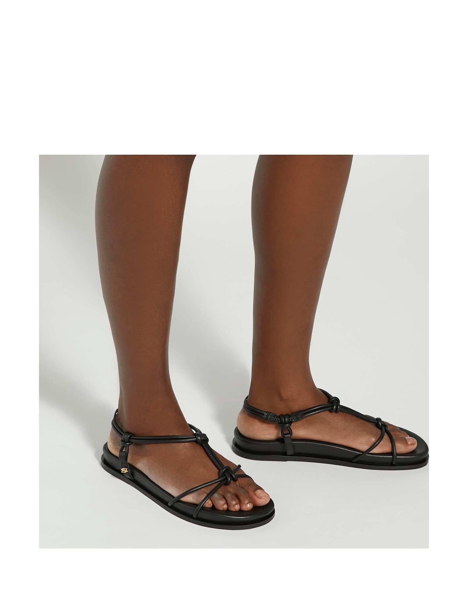 Leather Strappy Sandals - image 3
