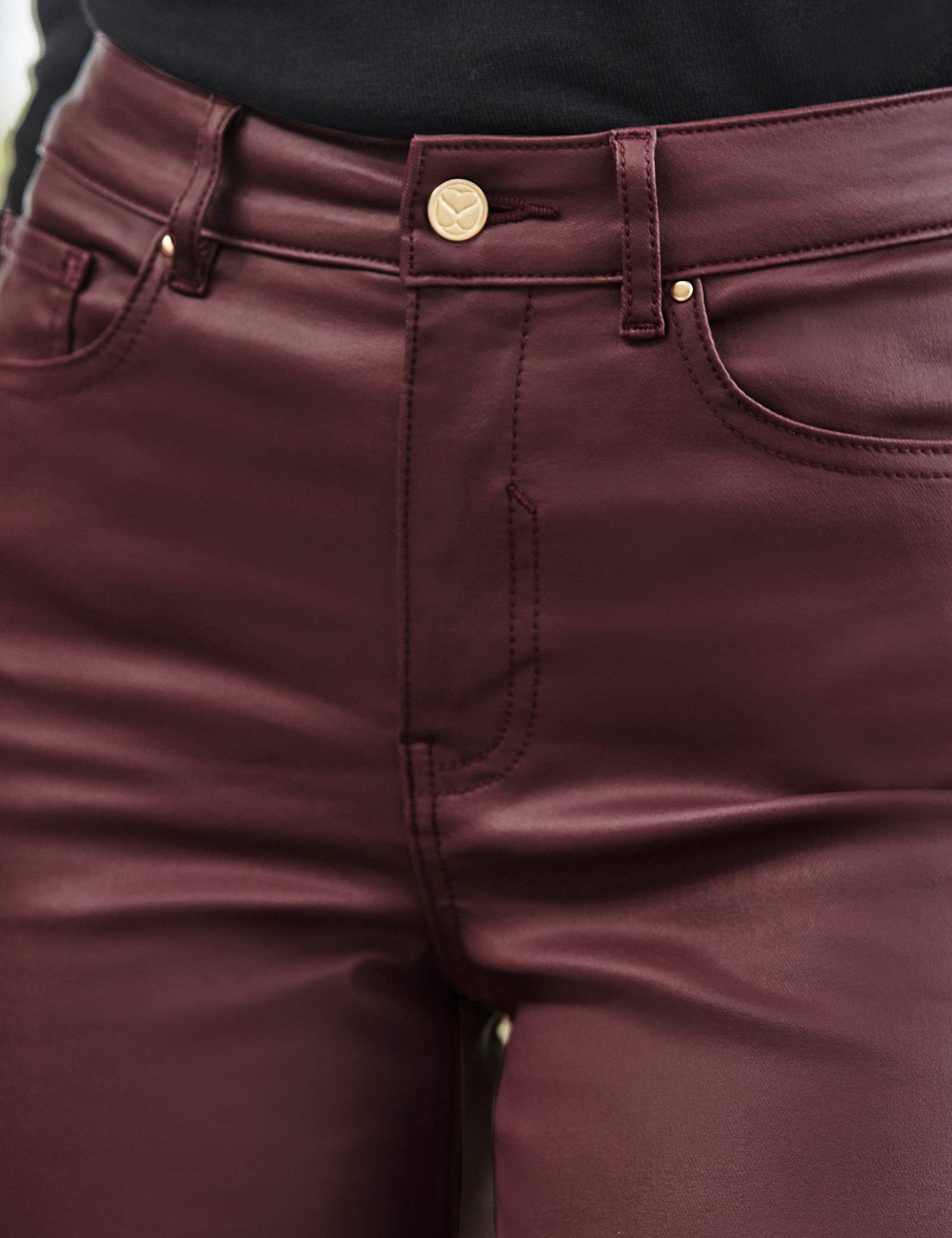 Coated Mid Rise Slim Fit Jeans - image 4