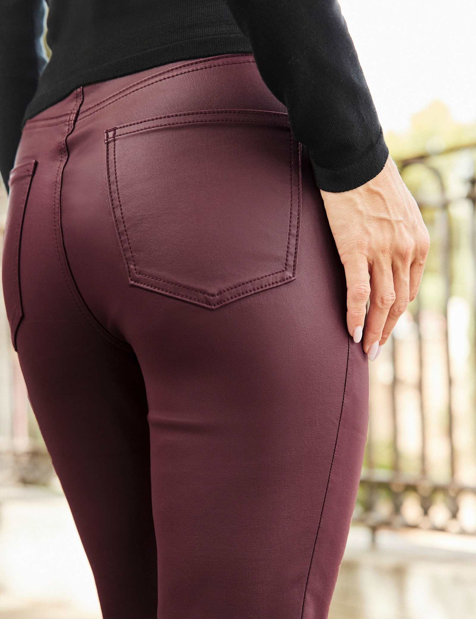 Coated Mid Rise Slim Fit Jeans - image 3