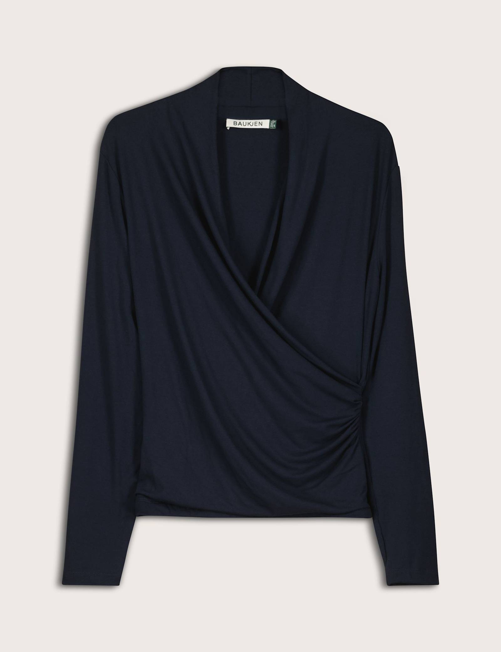 Jersey V-Neck Wrap Top - image 2