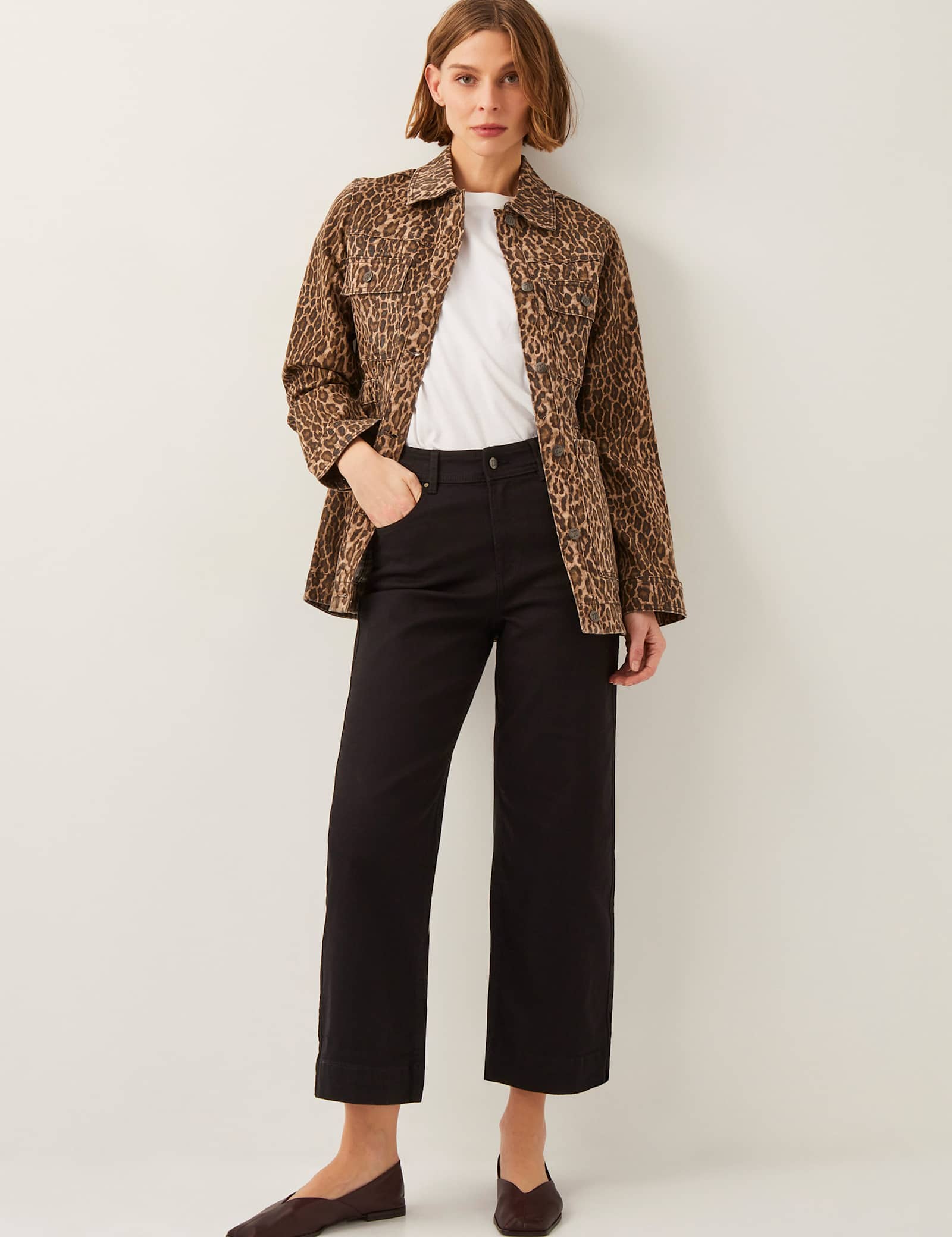High Waisted Straight Leg Cropped Jeans - image 2
