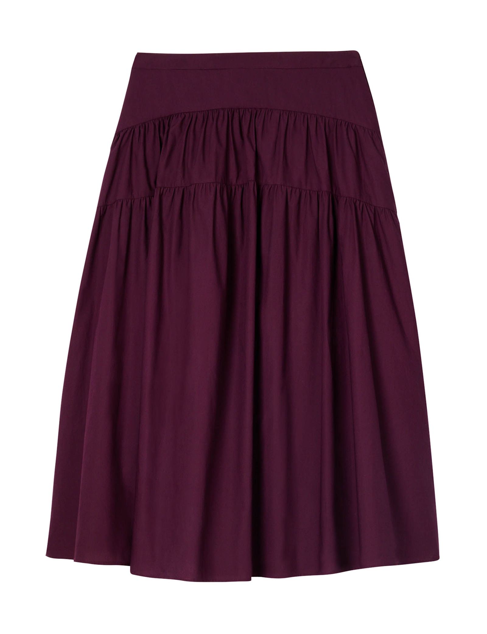Pure Cotton Midi Tiered Skirt - image 2