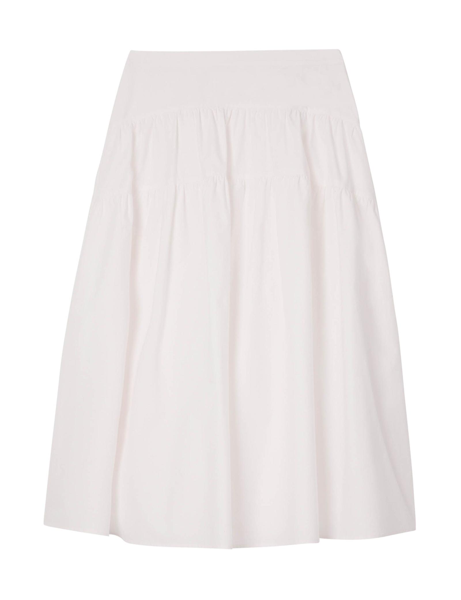 Pure Cotton Midi Tiered Skirt - image 1
