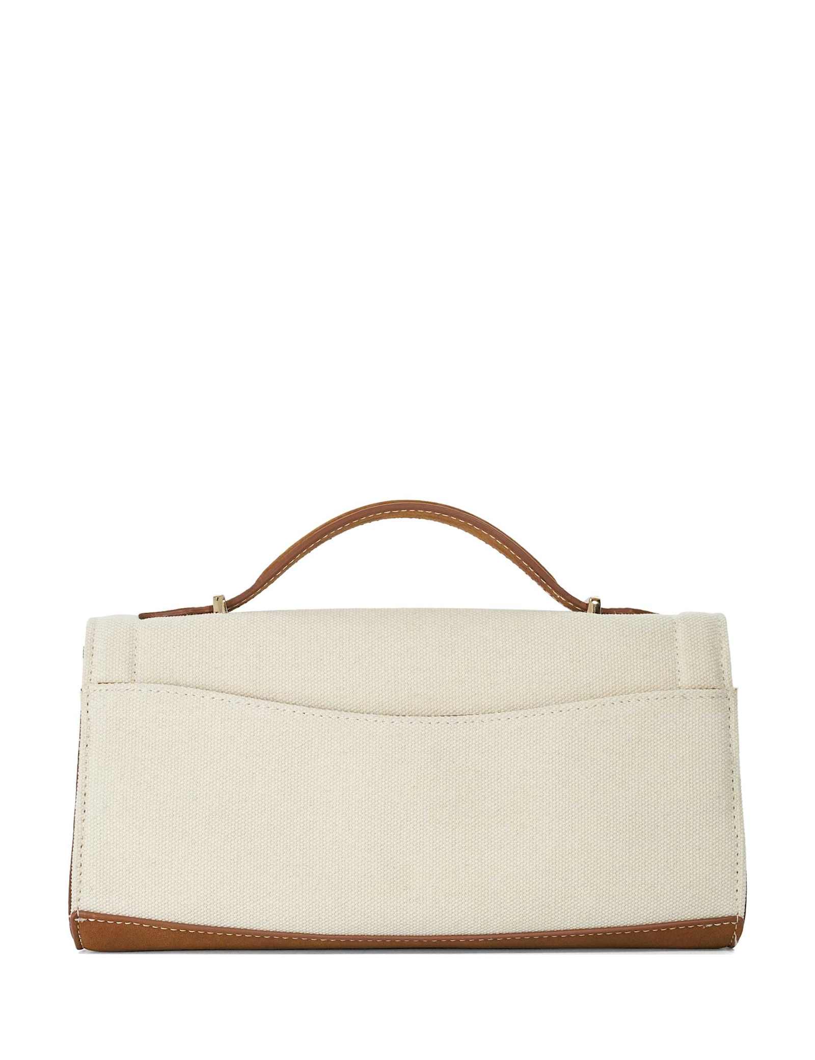 Textured Top Handle Chain Strap Grab Bag - image 4