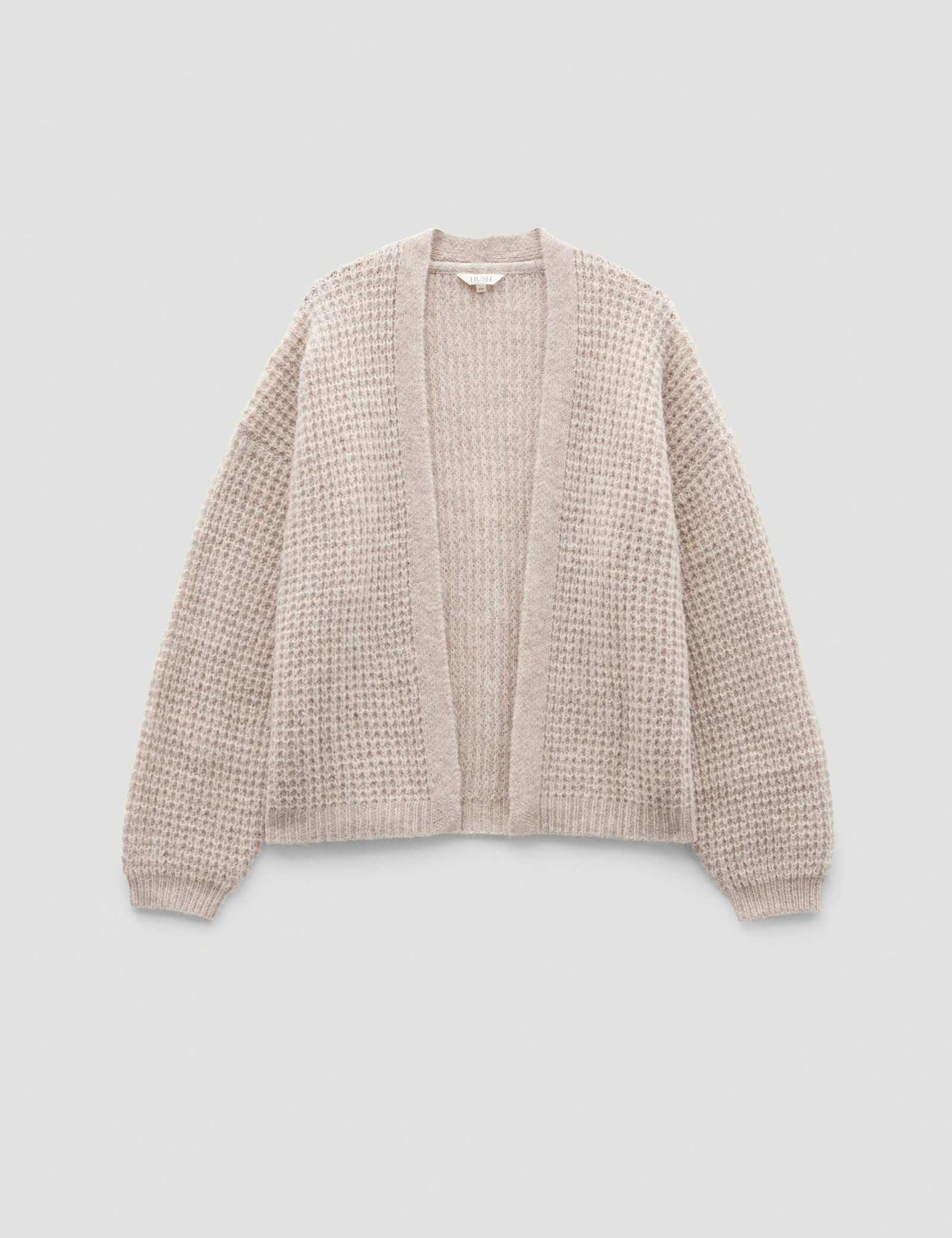 Wool Blend Textured Relaxed Cardigan - image 1