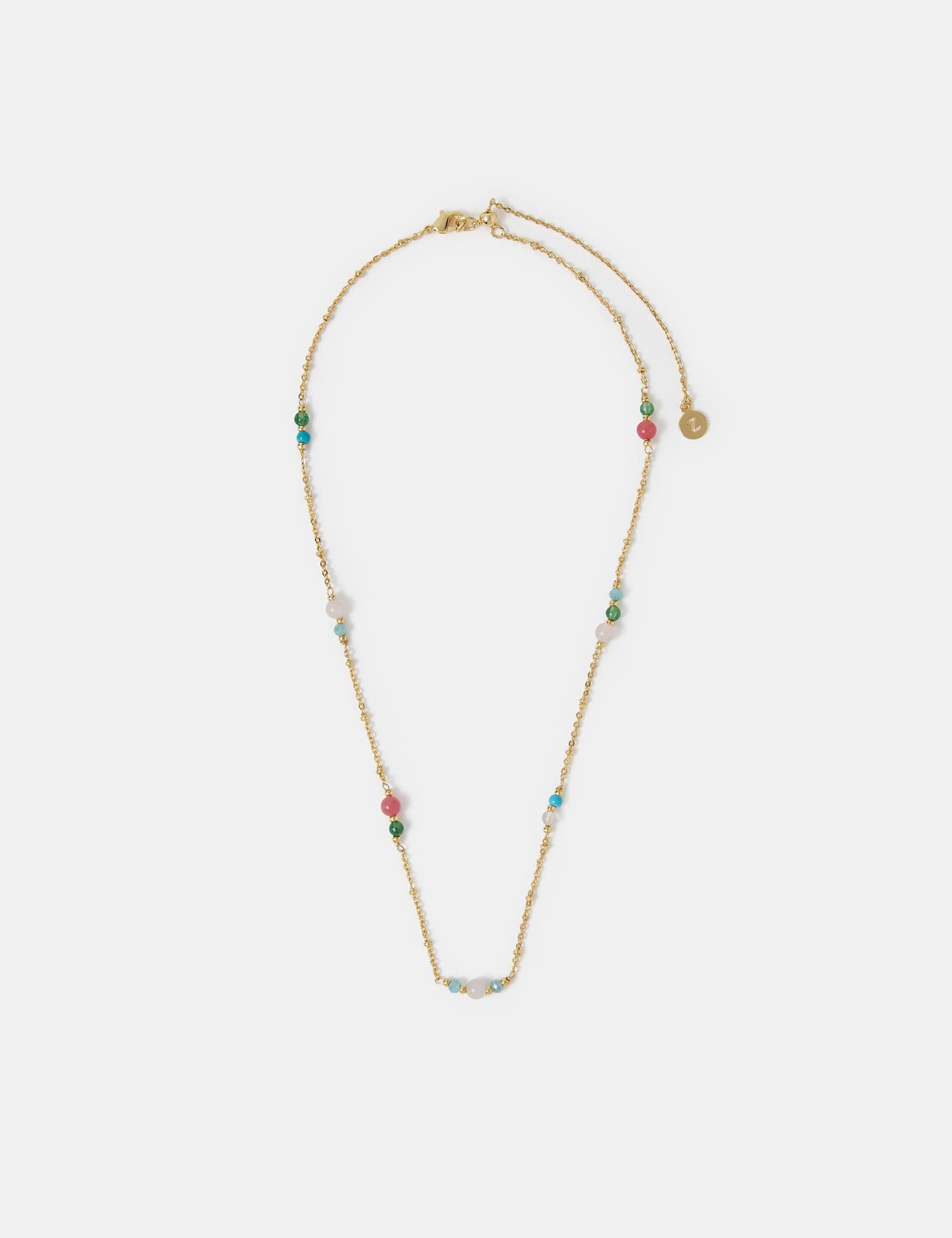14ct Gold Plated Bead Necklace - image 1