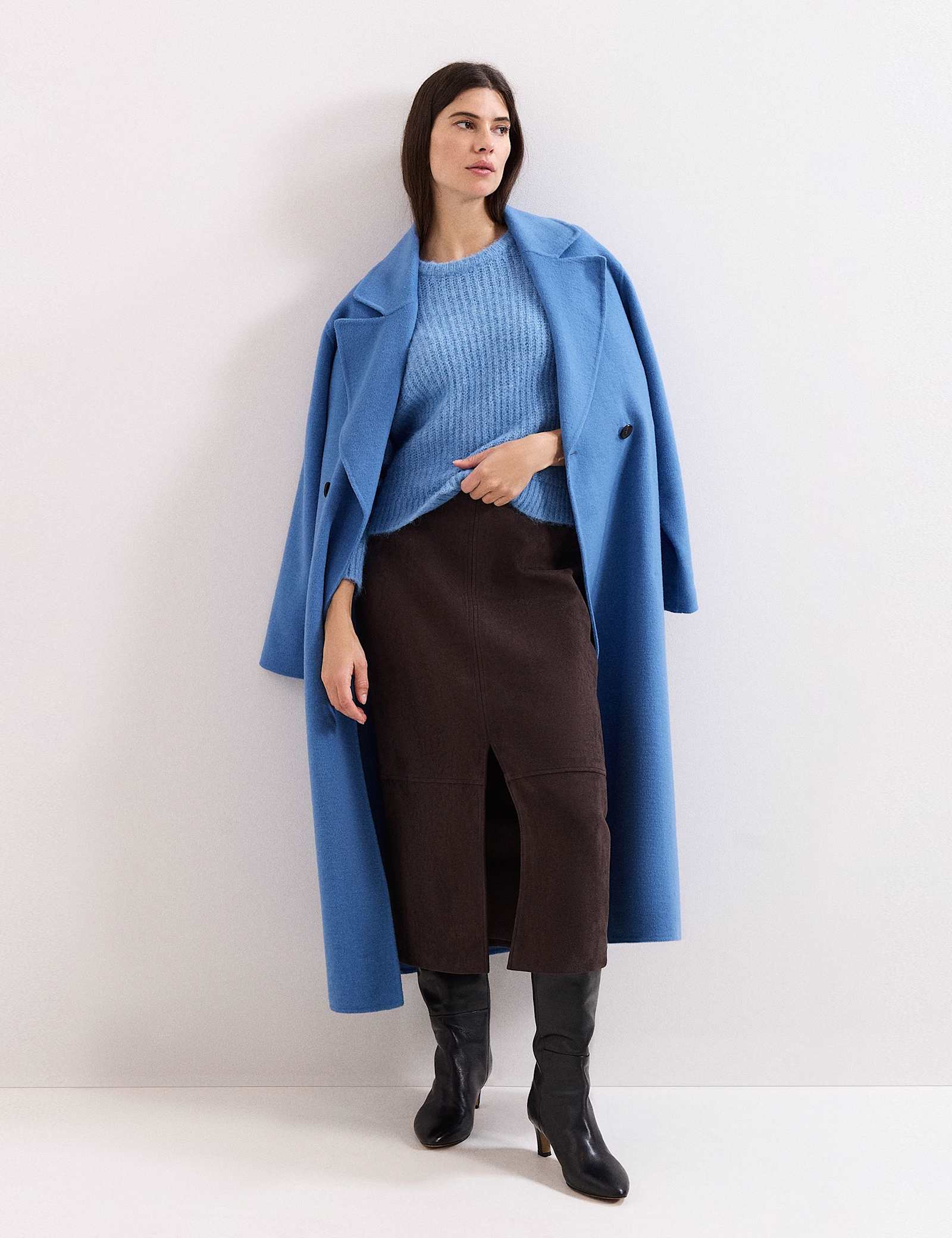 Split Front Midi Pencil Skirt - image 4