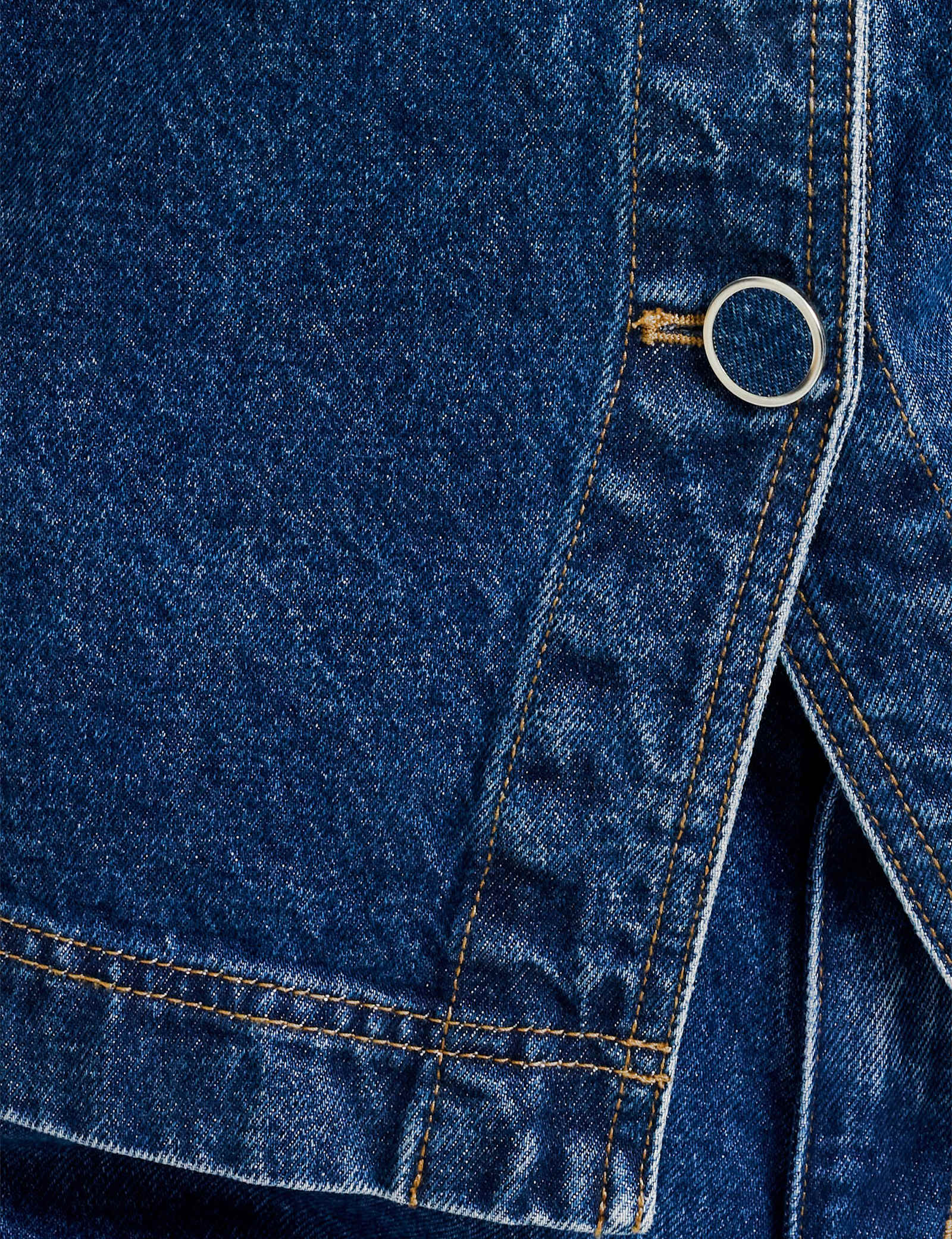 Pure Cotton Denim Button Through Top - image 3