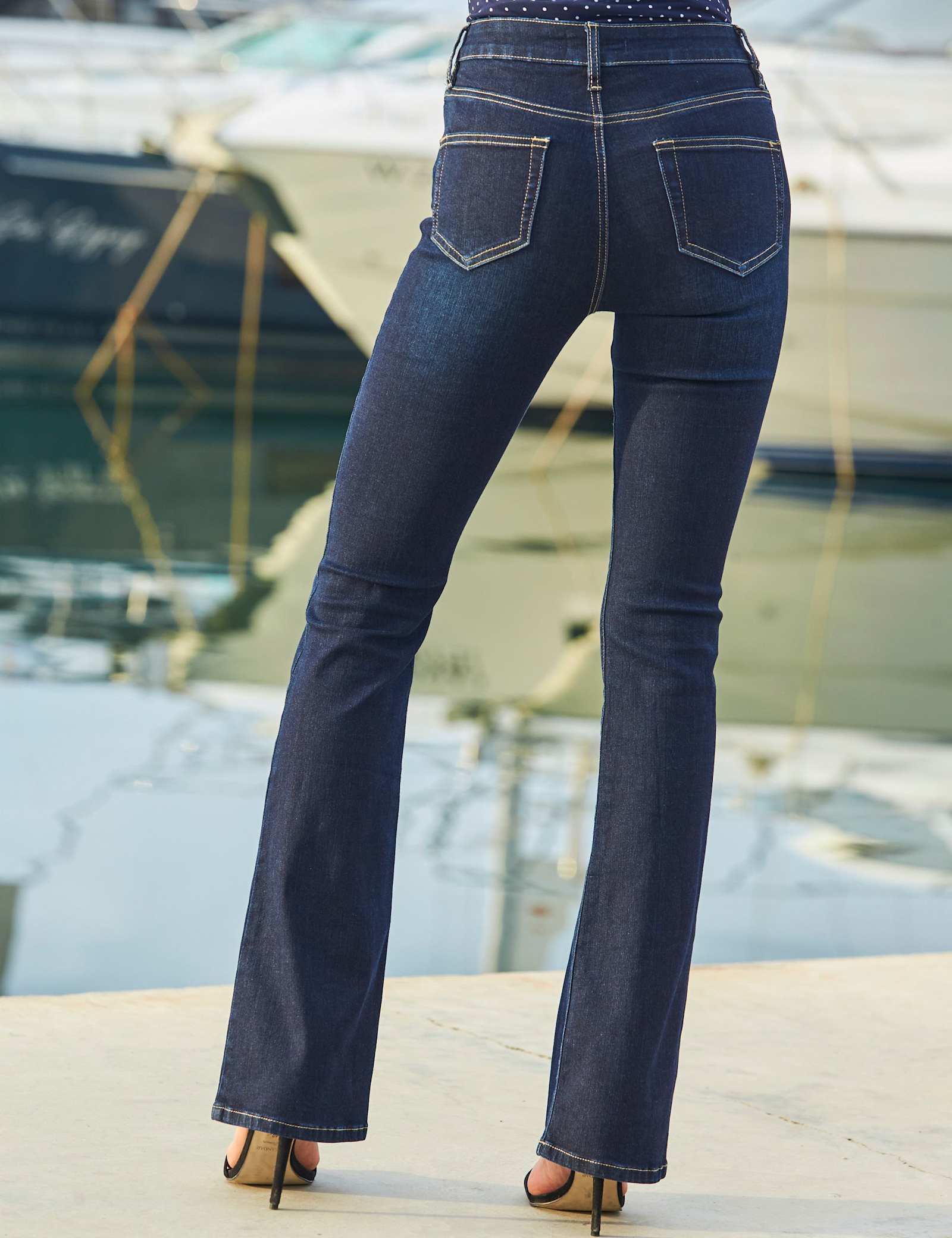 Mid Rise Bootcut Jeans - image 2