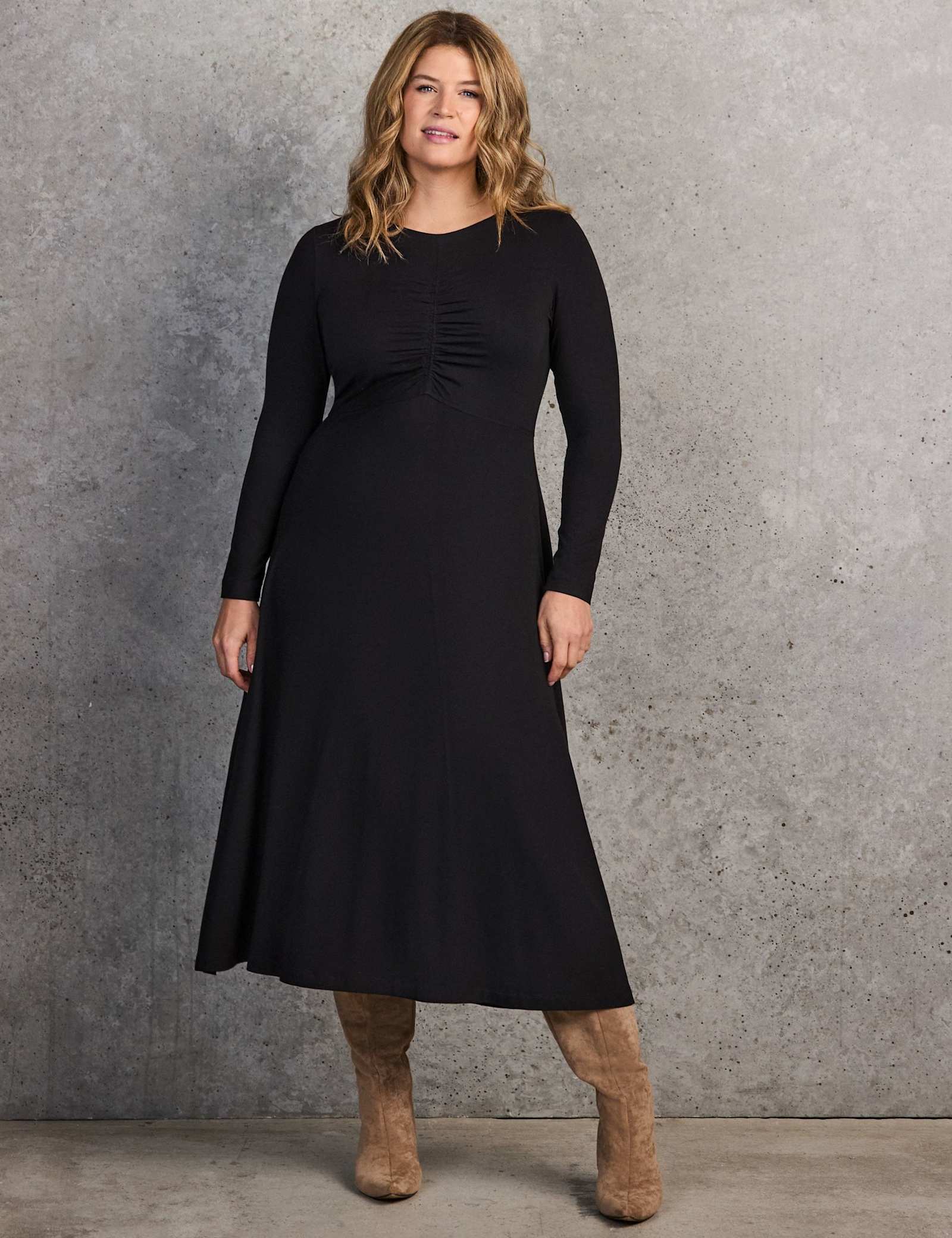 Jersey Ruched Midaxi Column Dress - image 2