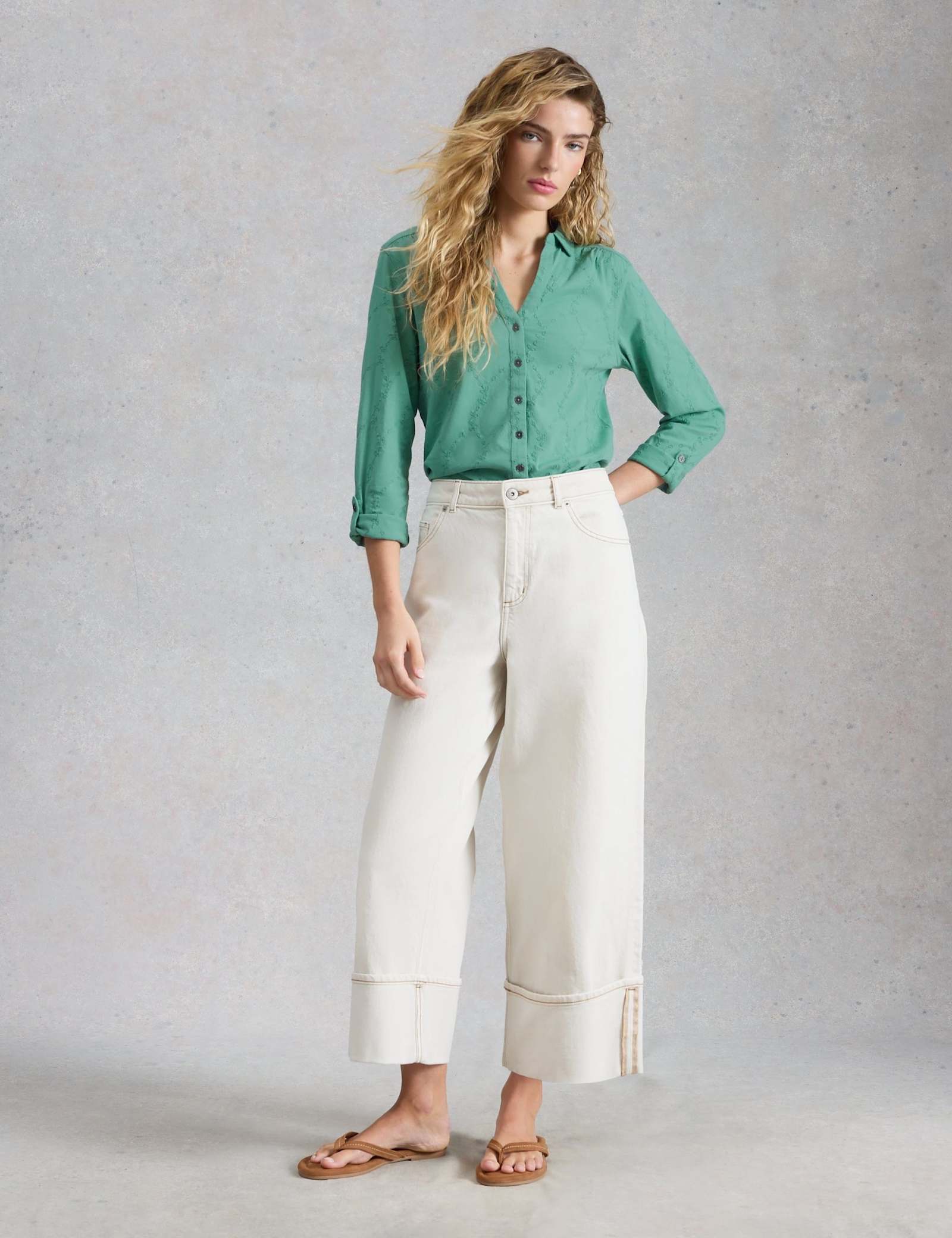 Corduroy Collared Maxi Shirt Dress - image 5