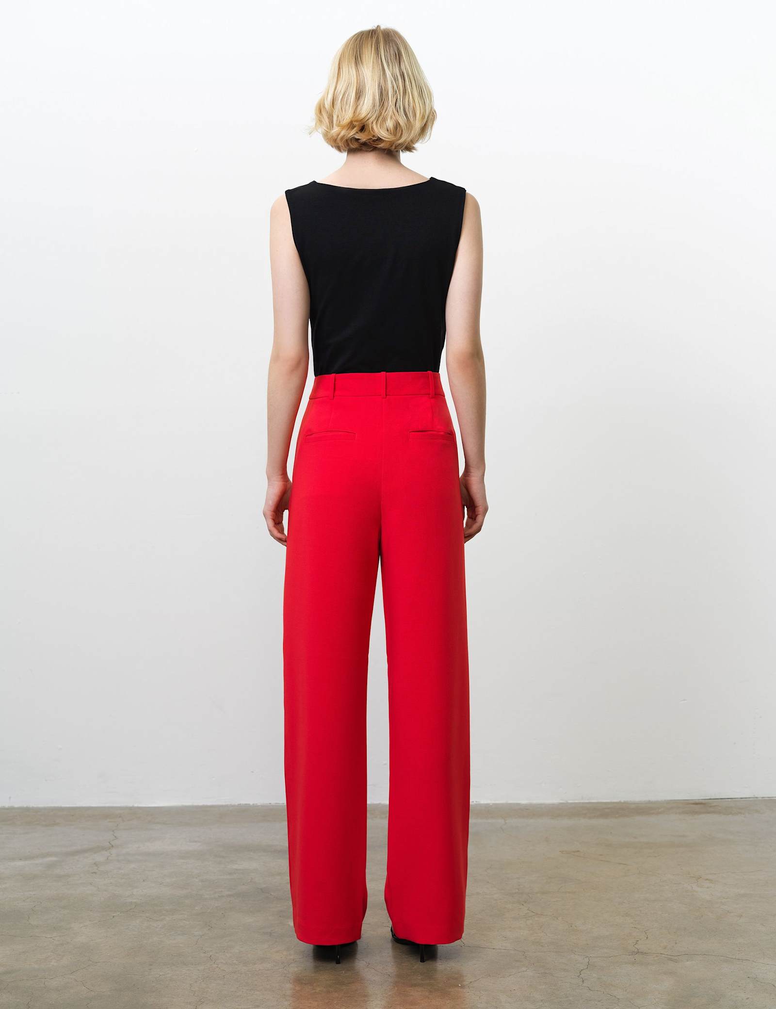 Pleat Front Wide Leg Trousers - image 4