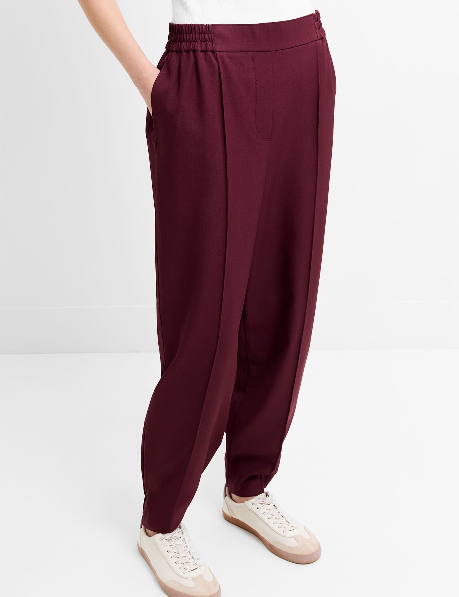 Elasticated Waist Barrel Leg Trousers - image 4