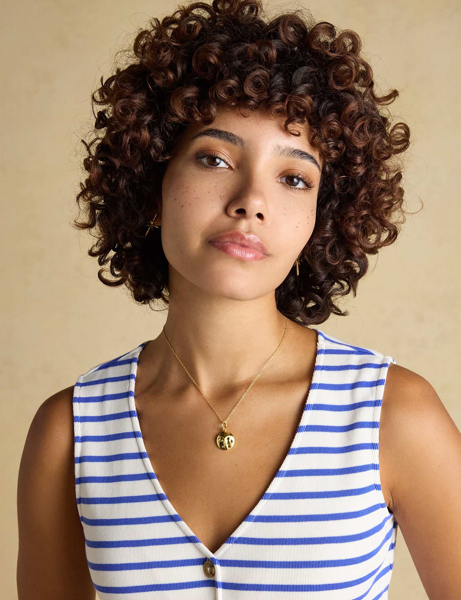 Pure Cotton Jersey Ribbed Striped Vest - image 4