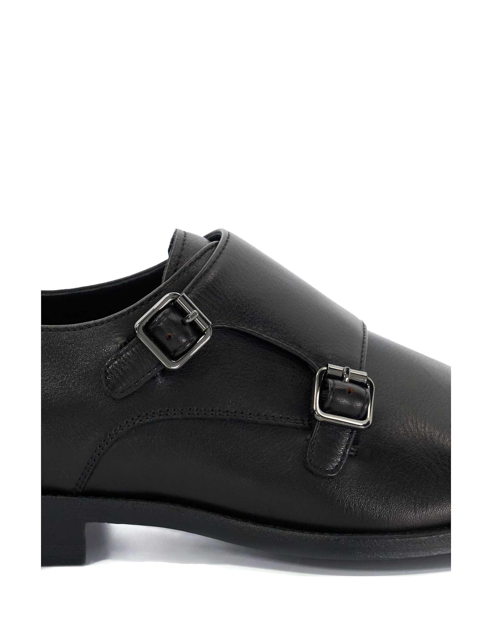 Leather Monk Strap Shoes - image 3
