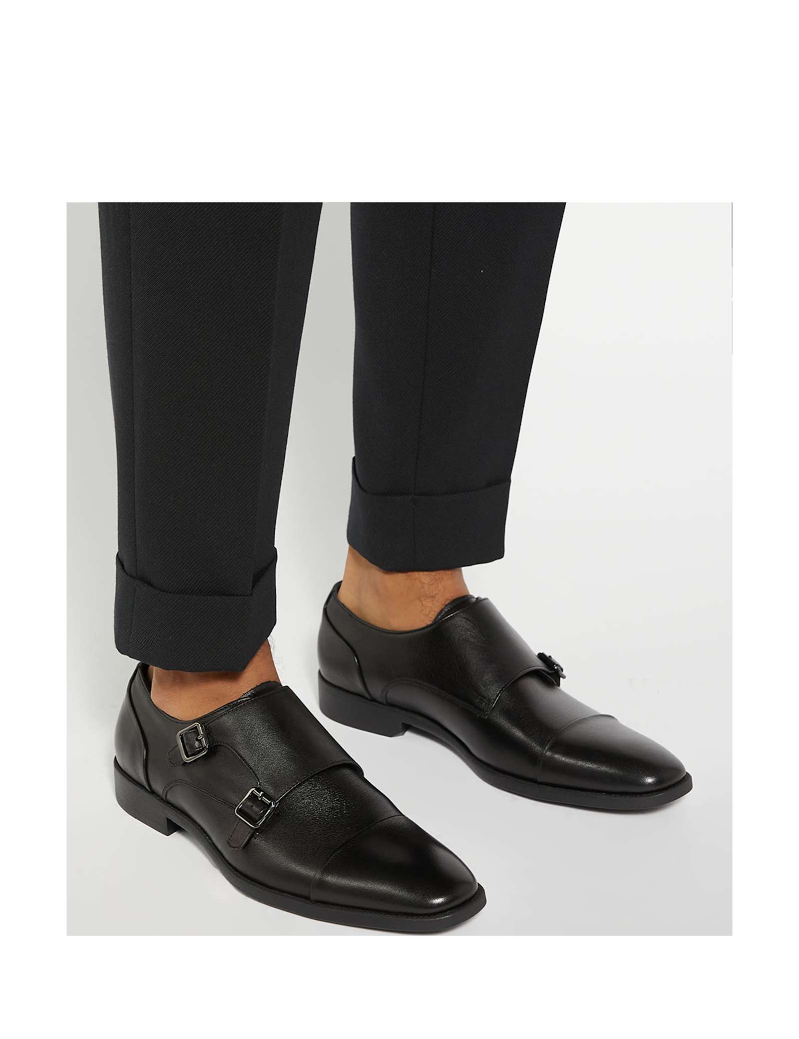 Leather Monk Strap Shoes - image 1