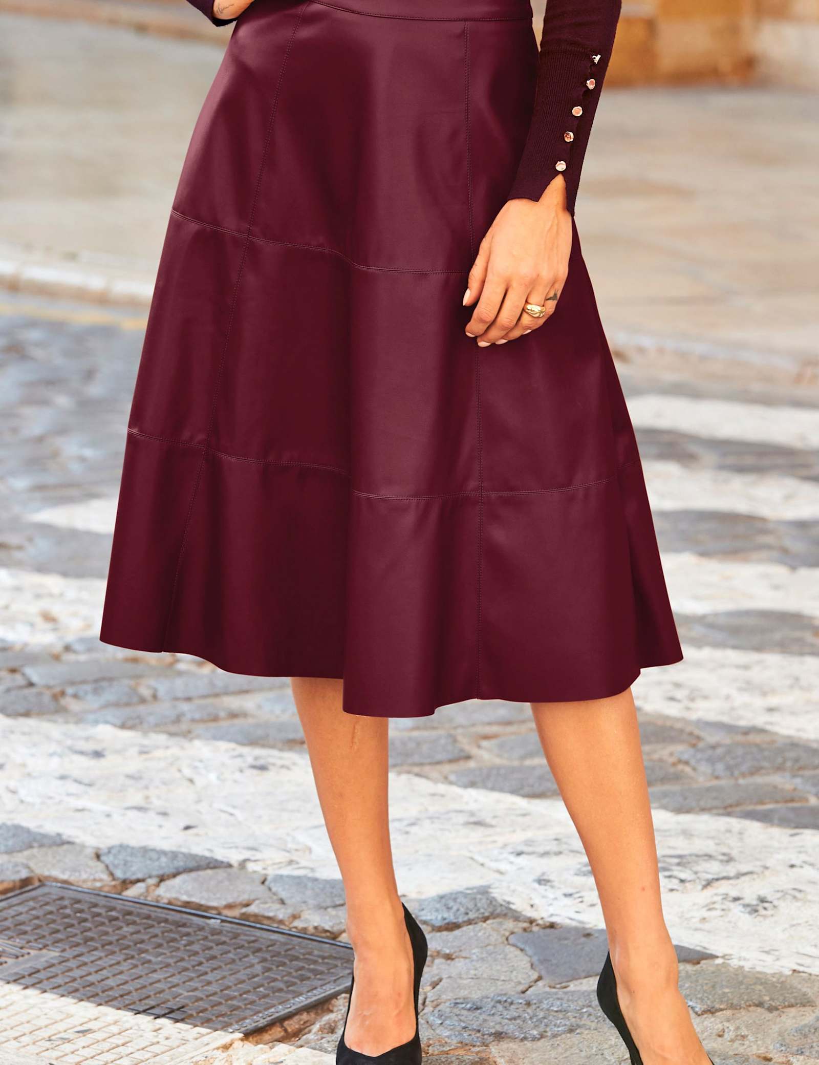Midi A-Line Skirt - image 4