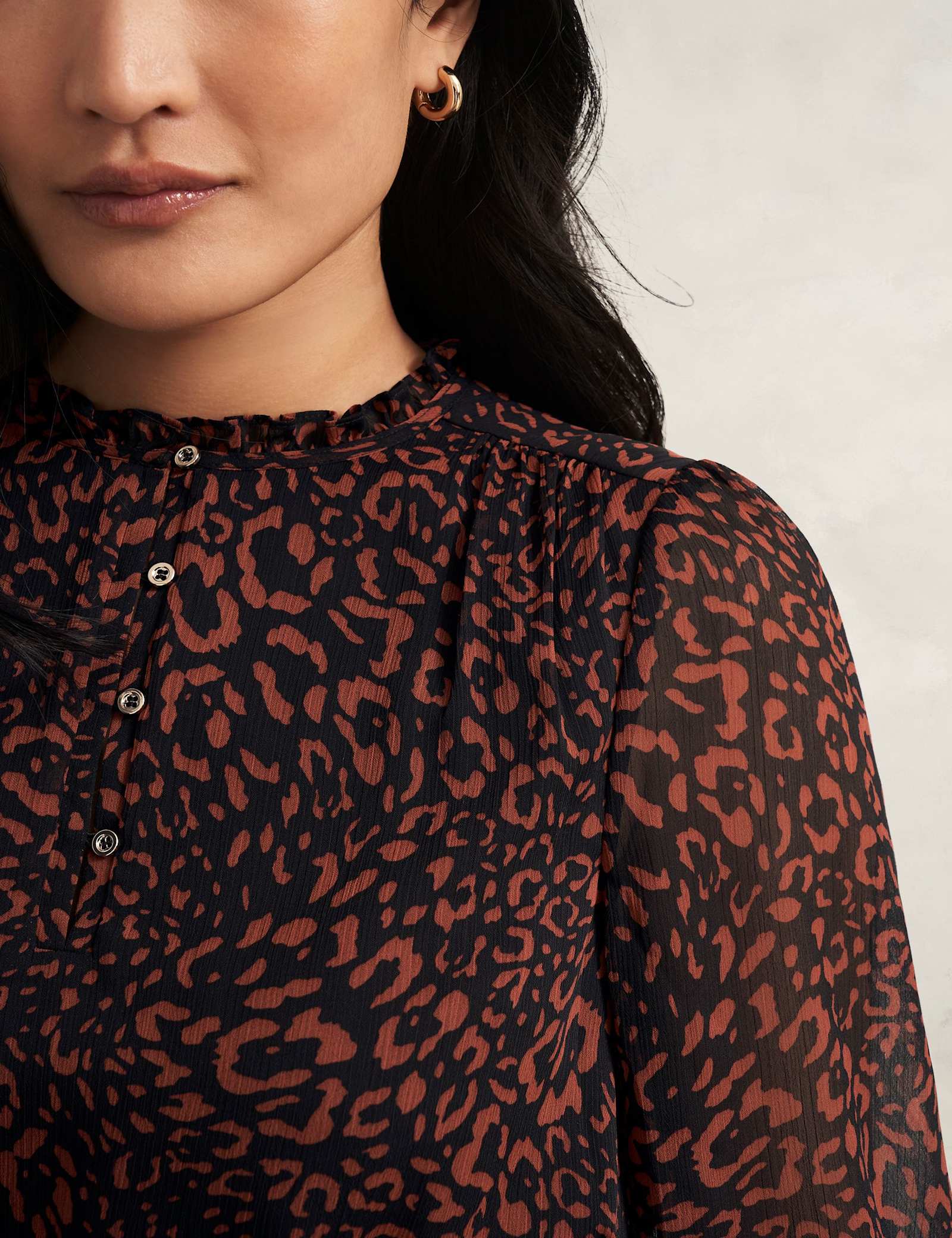 Printed Mini Waisted Dress - image 5