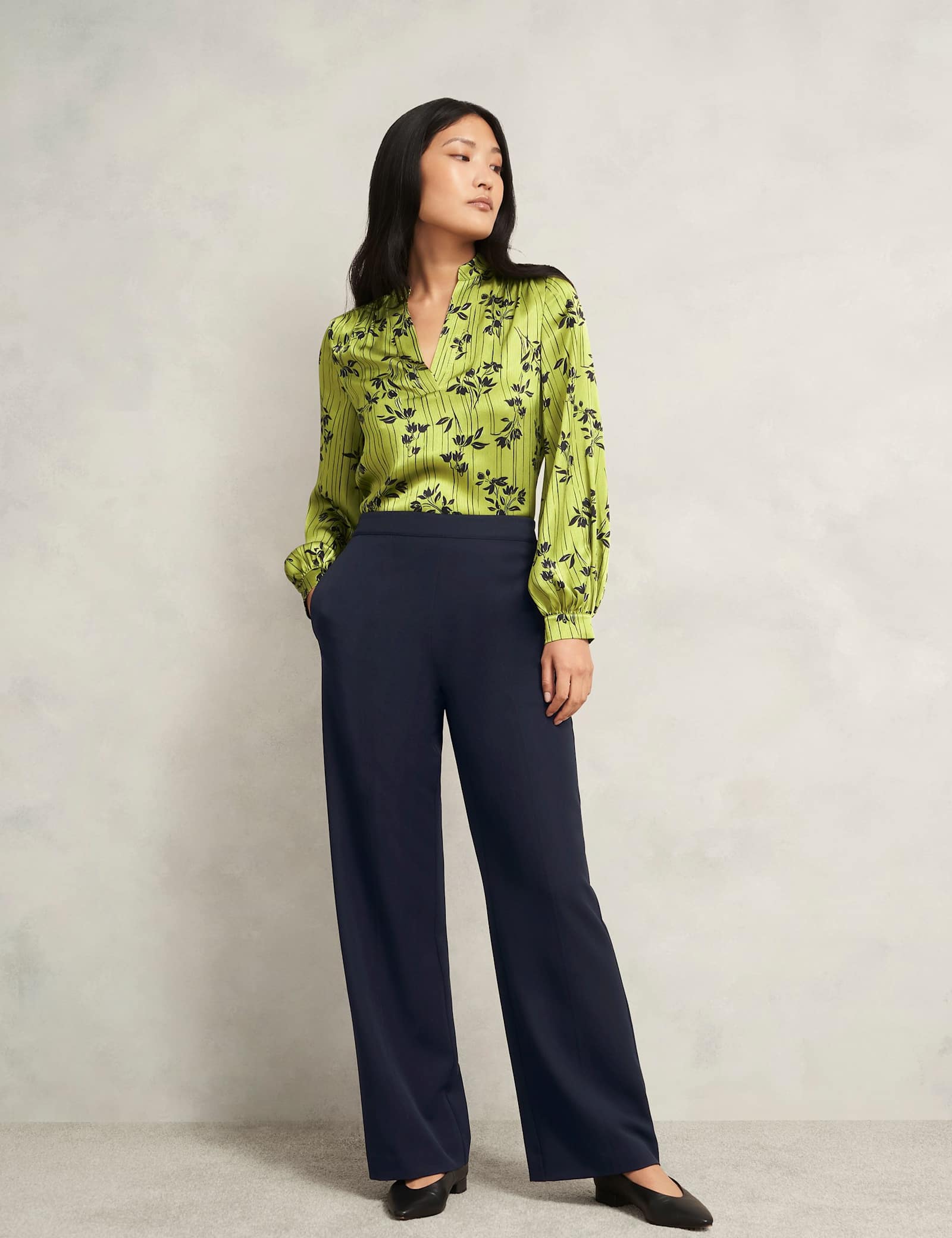 Straight Leg Trousers - image 2