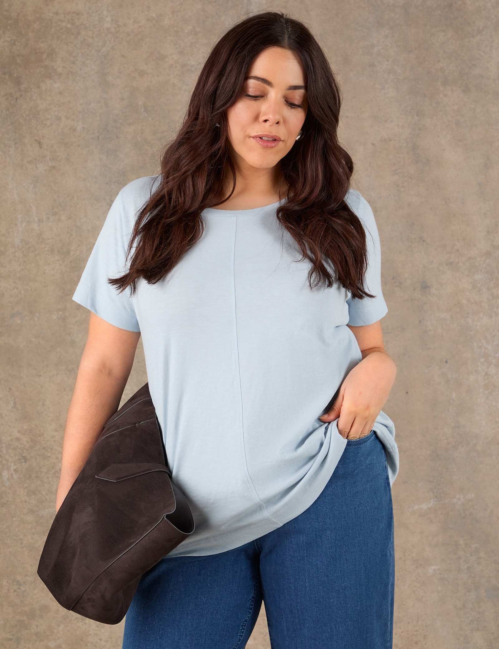 Cotton Rich Seam Detail T-Shirt - image 5