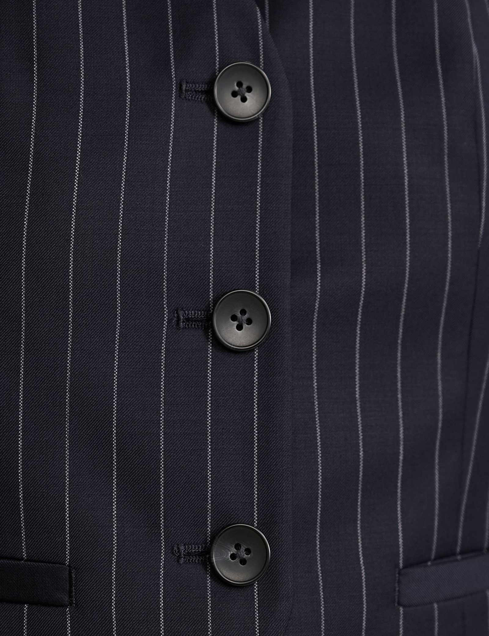 Wool Blend Striped Waistcoat - image 4
