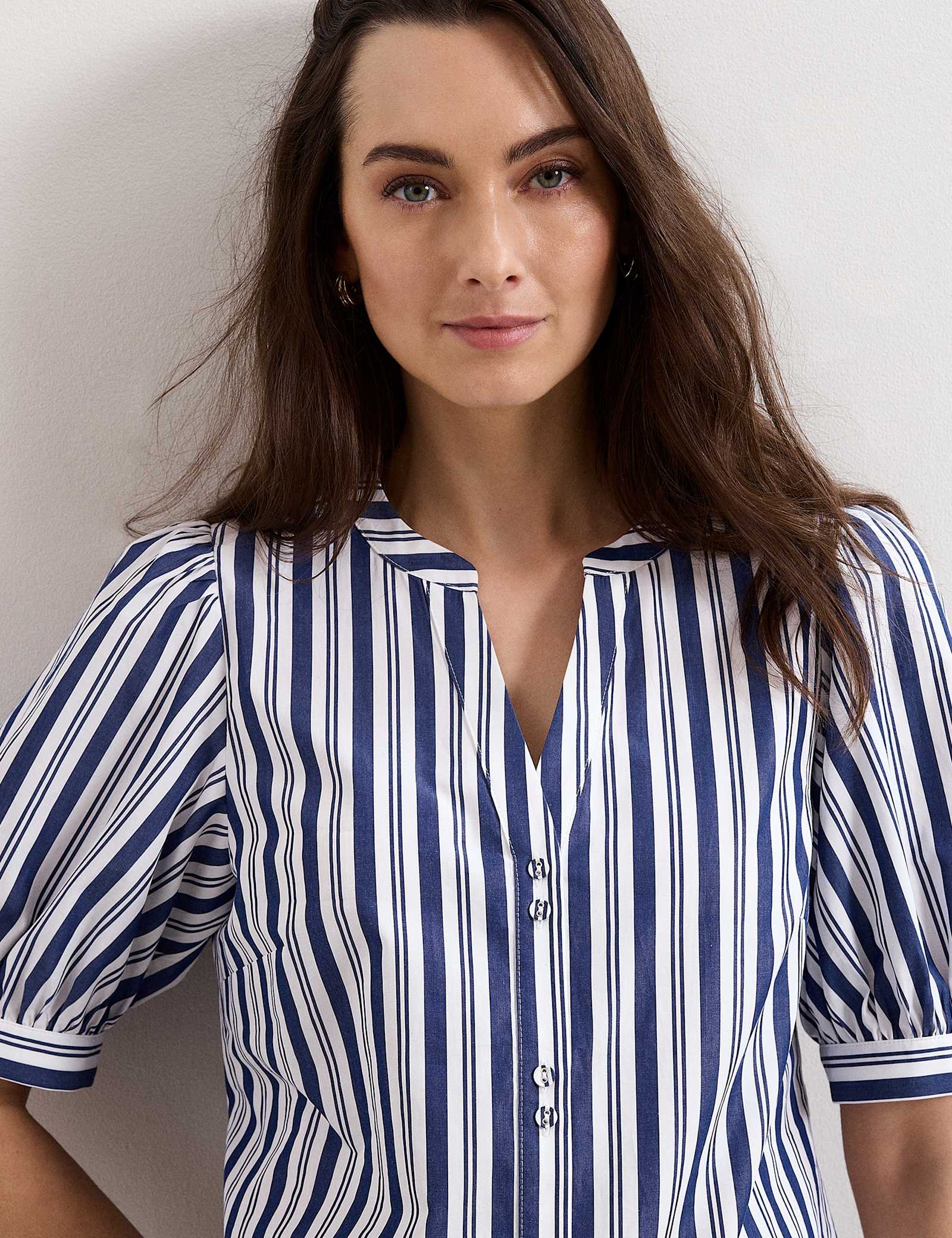 Pure Cotton Striped Blouse - image 5