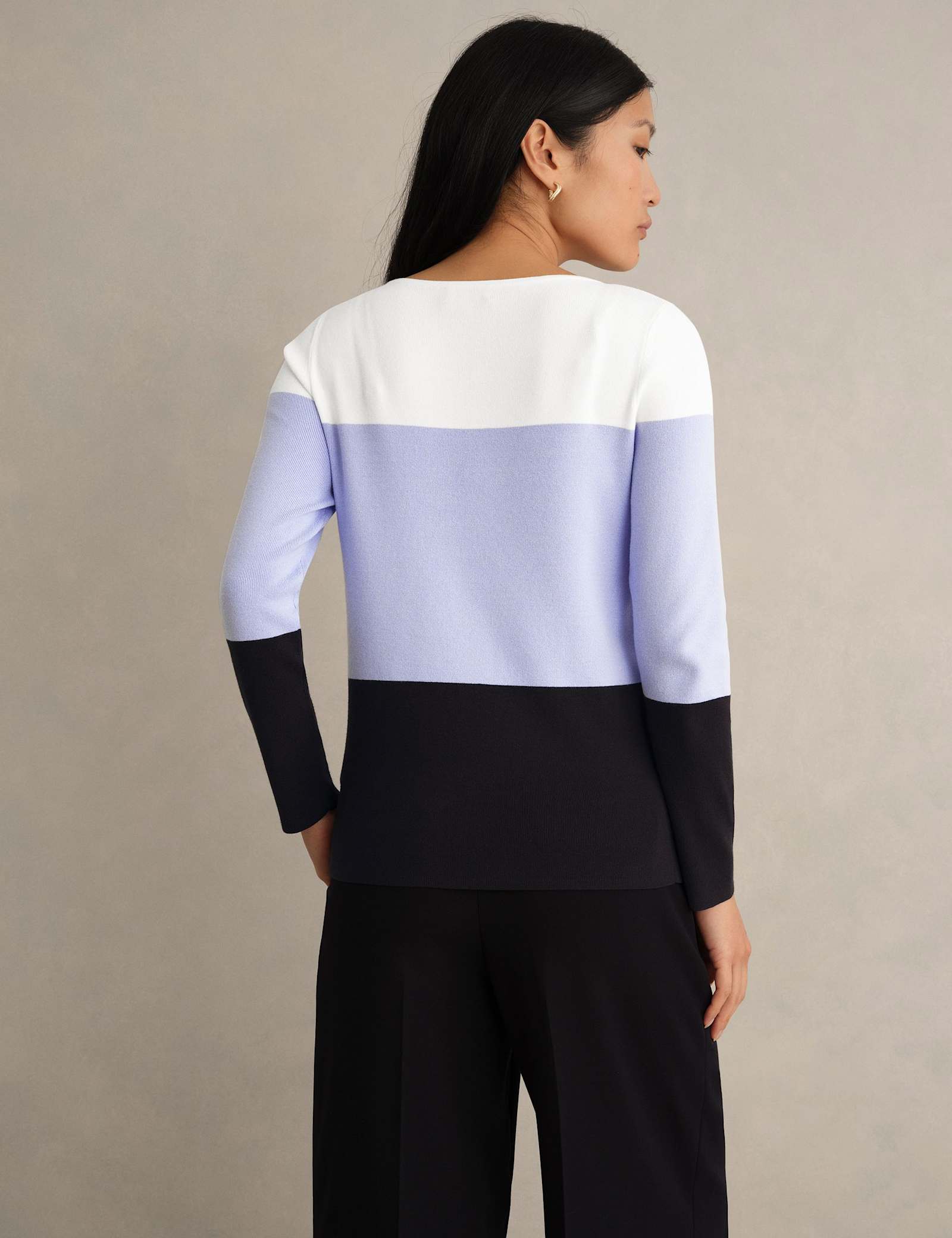 Colour Block Crew Neck Jumper - image 4