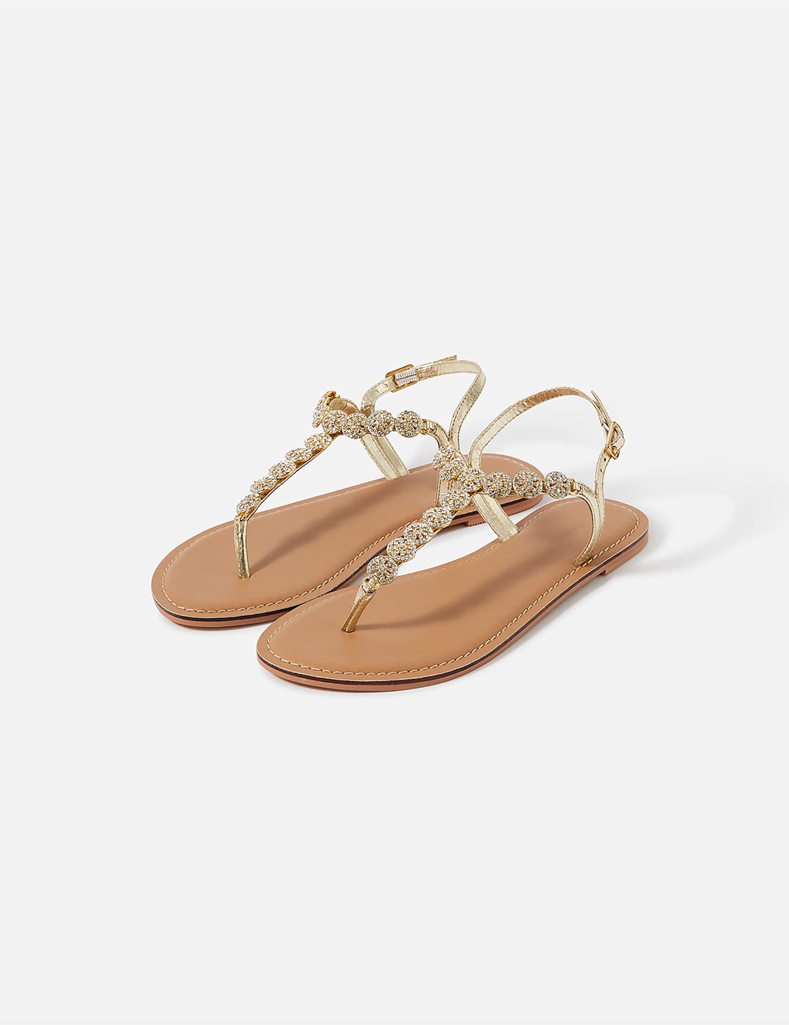 Sparkle Flat Toe Thong Sandals - image 3